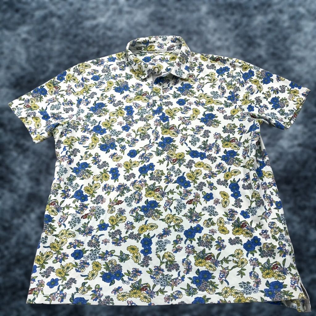 Nike Nike Golf Polo Shirt Mens XL Green Floral Abstract Swoosh Logo Cotton Blend Polo Men XL Green Floral Nike Golf Size US XL / EU 56 / 4 - 1 Thumbnail