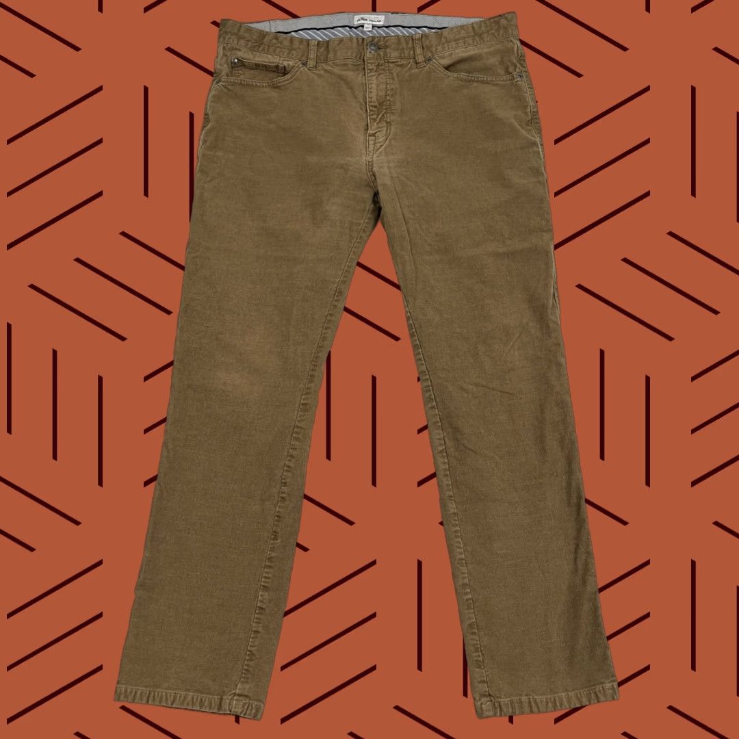 Peter Millar Peter Millar Mens 36 x 29 Brown Corduroy 5-Pocket Chino Travel Super Soft Pants Size US 36 / EU 52 - 1 Thumbnail
