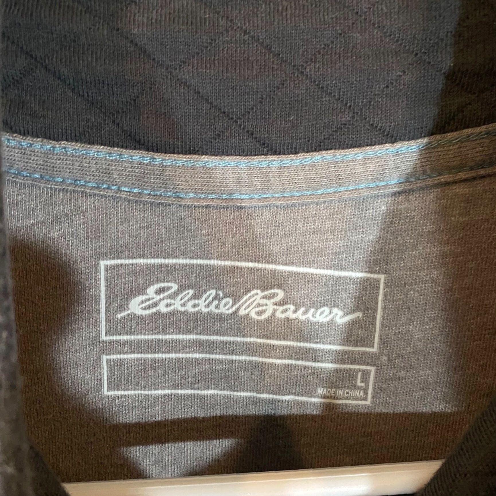 Eddie Bauer VINTAGE Eddie Bauer Mens Large Gray Quilted 1/2 Zip Sweater Pullover Outdoor Casual Winter Size US L / EU 52-54 / 3 - 2 Thumbnail
