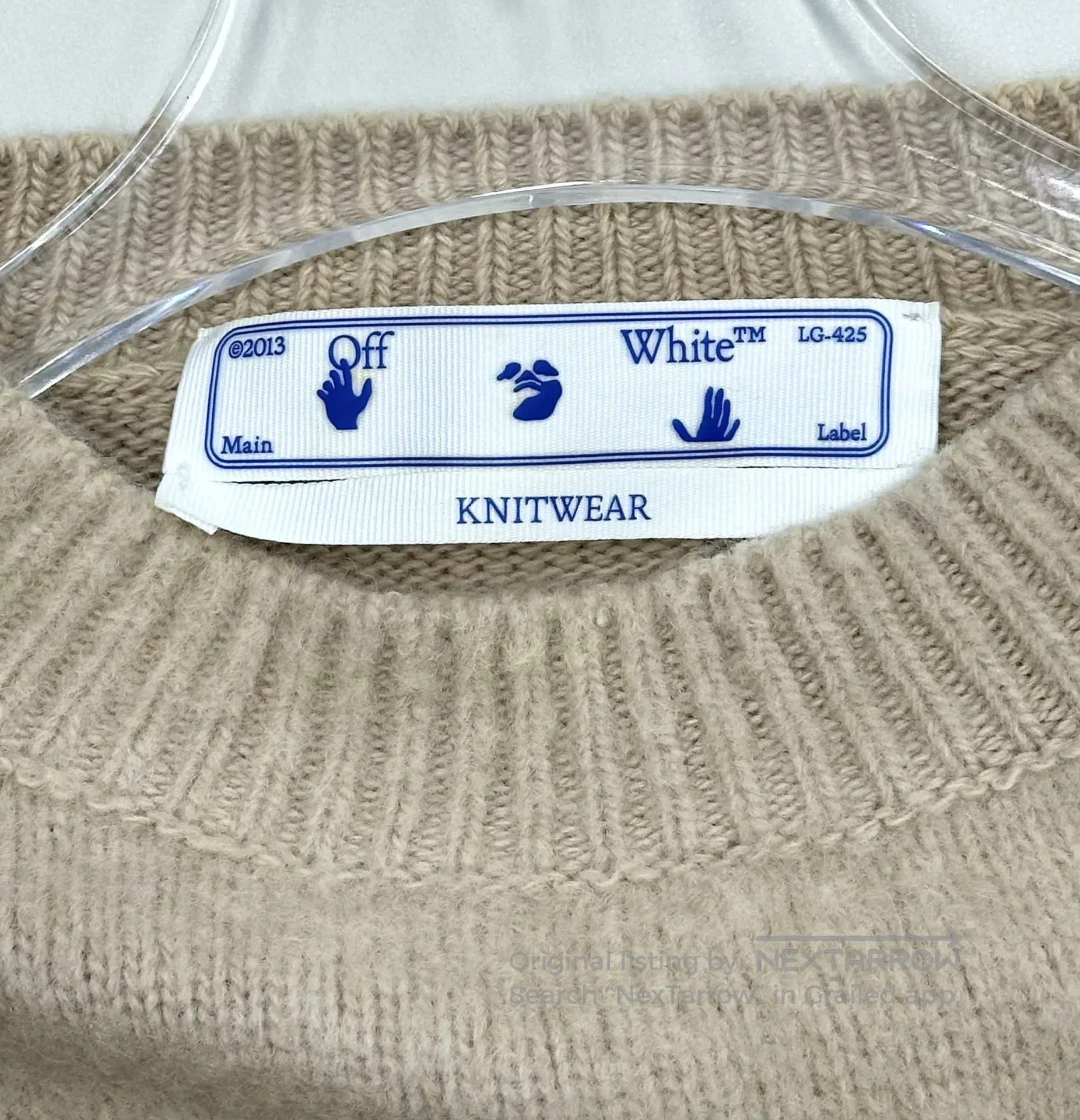 Off-White off-white Khaki Gradient Arrow Knit Sweater| Size M / US 6-8 / IT 42-44 - 3 Thumbnail