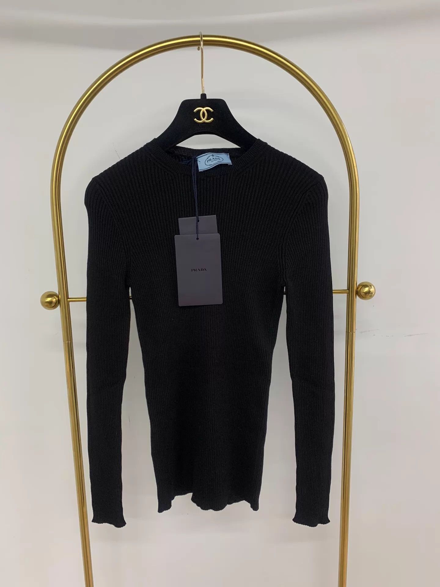 Prada PRADA Black Base Sweater Size 38 New with Tags Size XS / US 0-2 / IT 36-38 - 1 Thumbnail