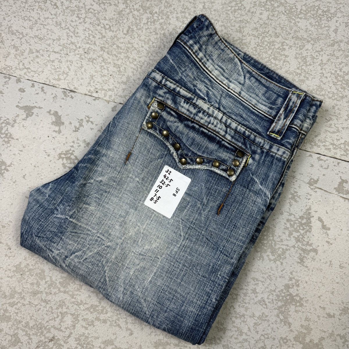 If Six Was Nine Twist Leg - 2000s Ozz-First Flared Jeans Size US 32 / EU 48 - 11 Thumbnail