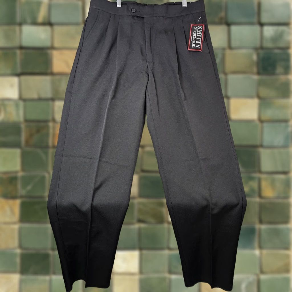 Vintage Smitty Officials Pants Mens 34 Black Twill Polyester Pleated Referee BKS271 Officials Pants Mens 34 Black Twill Polyester Pleated Referee BKS271 Size US 34 / EU 50 - 1 Thumbnail
