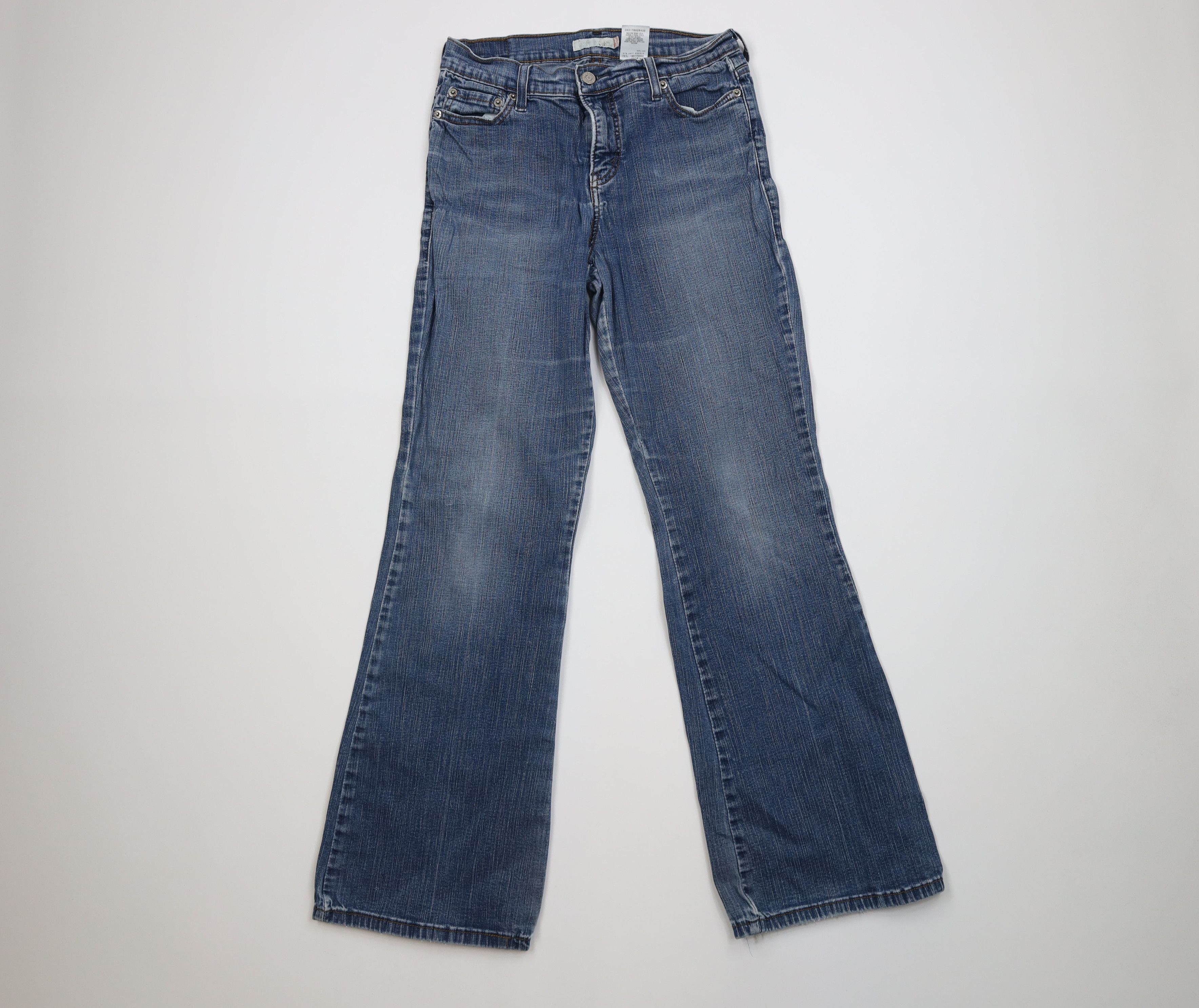 Levi's Vintage Y2K Levis 548 Slimming Stretch Flared Jeans Size 30" / US 8 / IT 44 - 1 Thumbnail