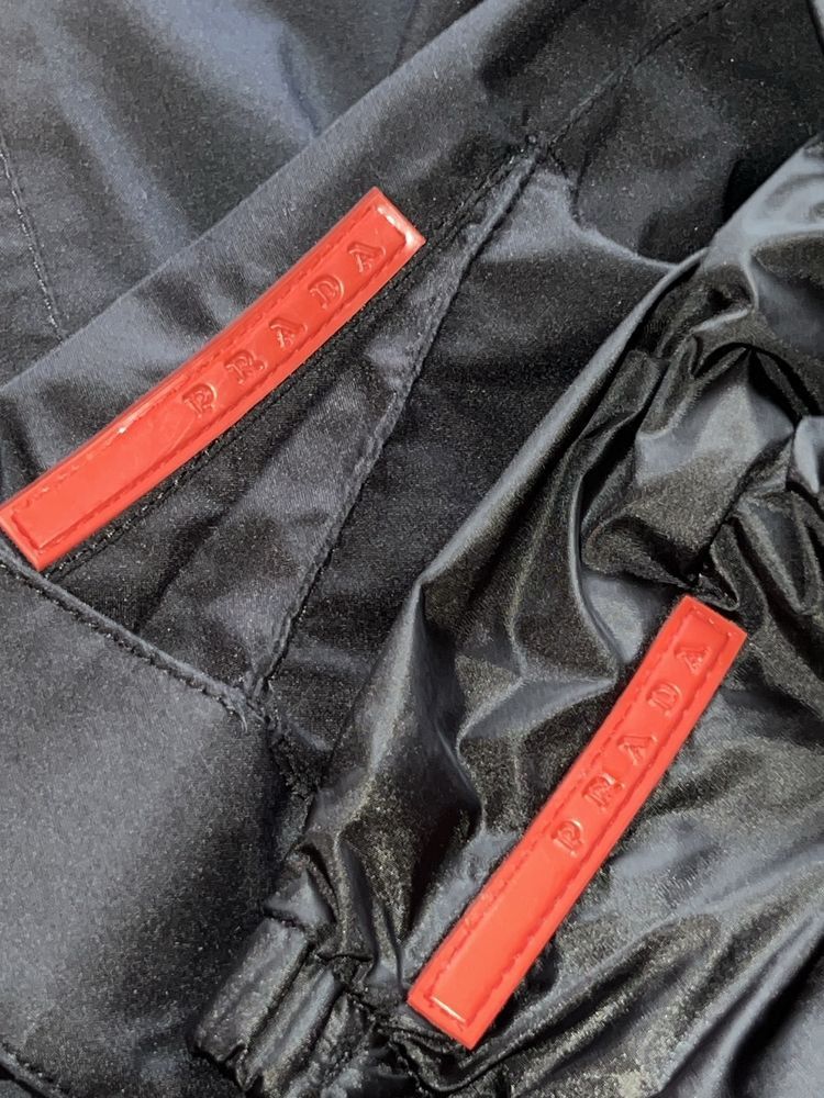 Prada Vintage Prada Red Tab Hooded Jacket with lining Size US L / EU 52-54 / 3 - 7 Thumbnail