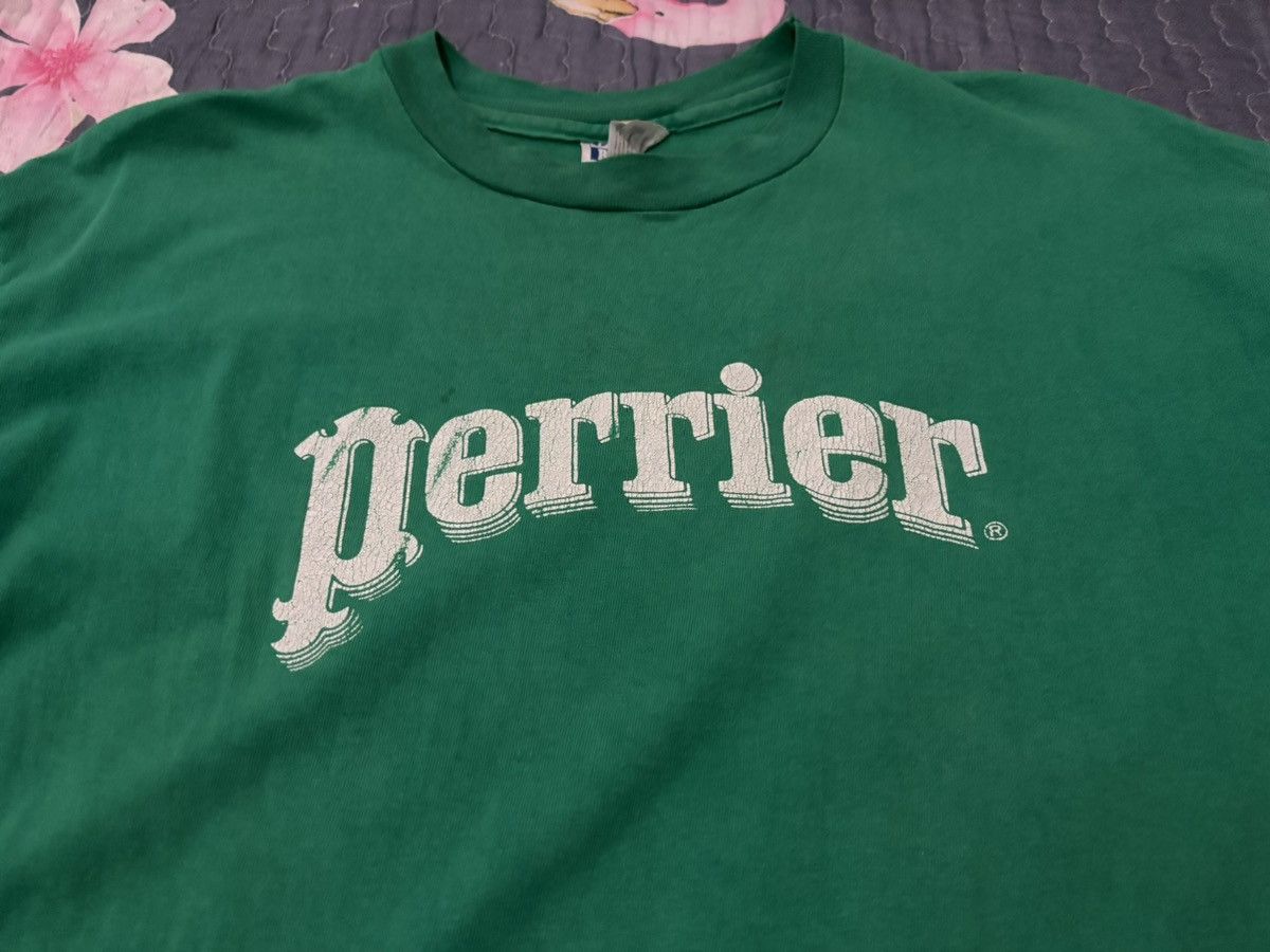 Coca Cola × Hanes × Pepsi Vintage 90s Perrier Mineral Water Tshirt Size US XL / EU 56 / 4 - 2 Thumbnail