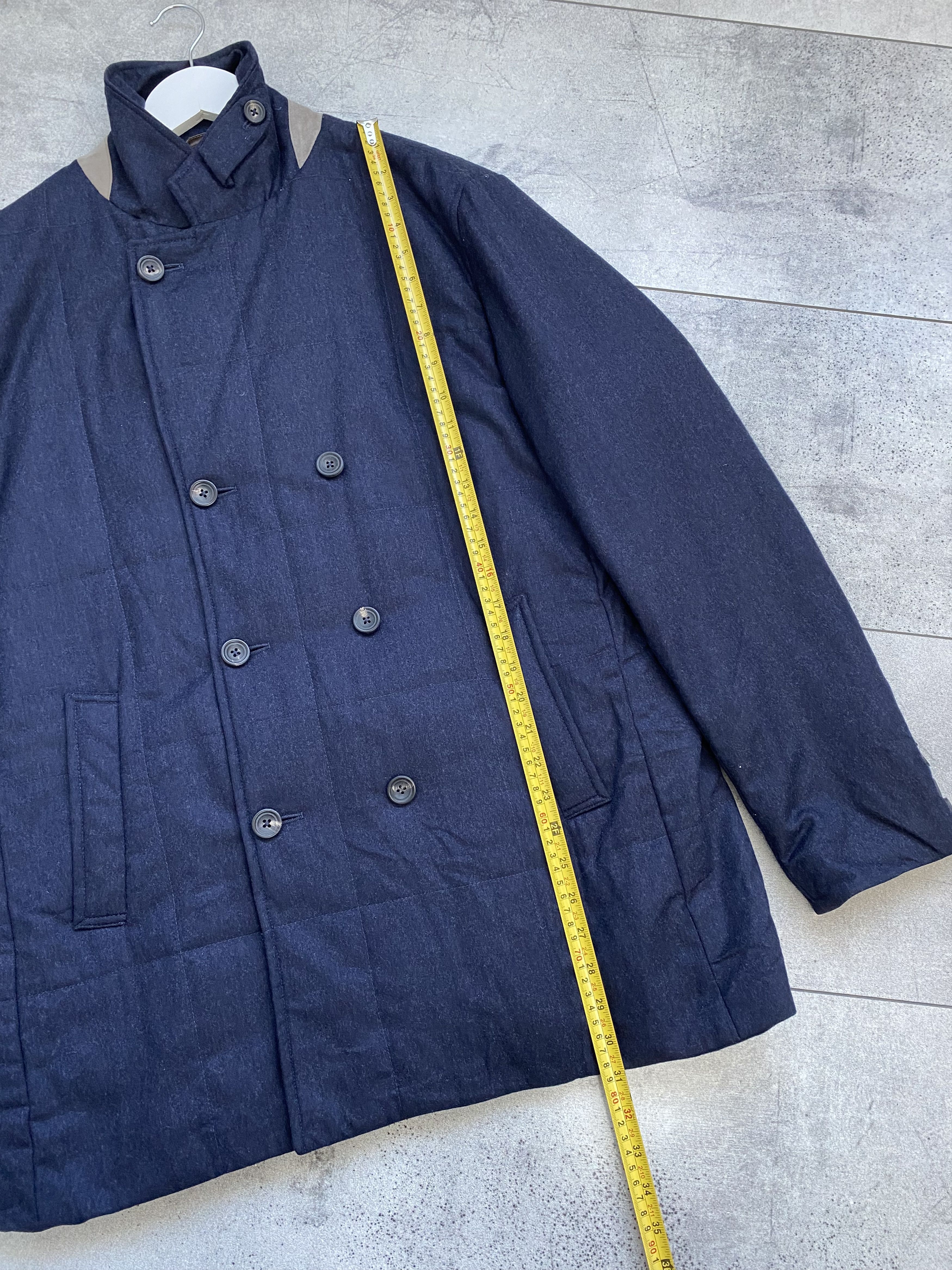 Hackett Hackett London Savile Row Wool Quilted Coat Size US XL / EU 56 / 4 - 13 Thumbnail