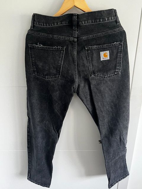 Carhartt Grey Denim Size US 29 - 2 Thumbnail