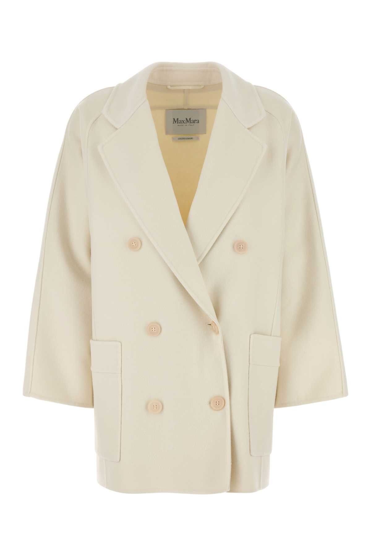 Max Mara Ivory Wool Blend Orma Coat Size XS / US 0-2 / IT 36-38 - 1 Thumbnail