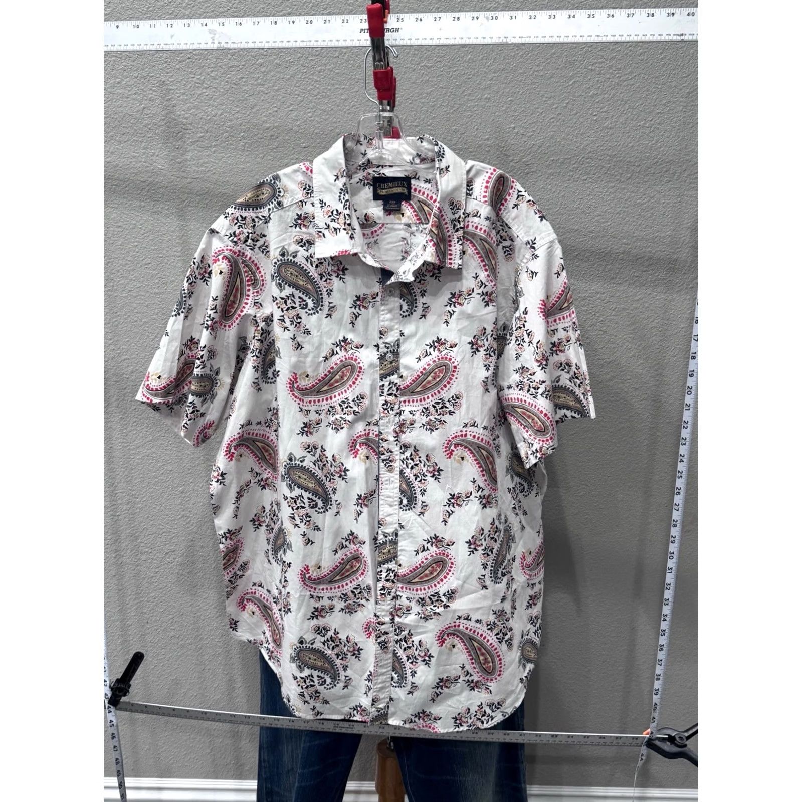 Cremieux Daniel Cremieux Premium Paisley Shirt 2XB Men Short Sleeve Button Up Multicolor Shirt Size US XXL / EU 58 / 5 - 2 Thumbnail