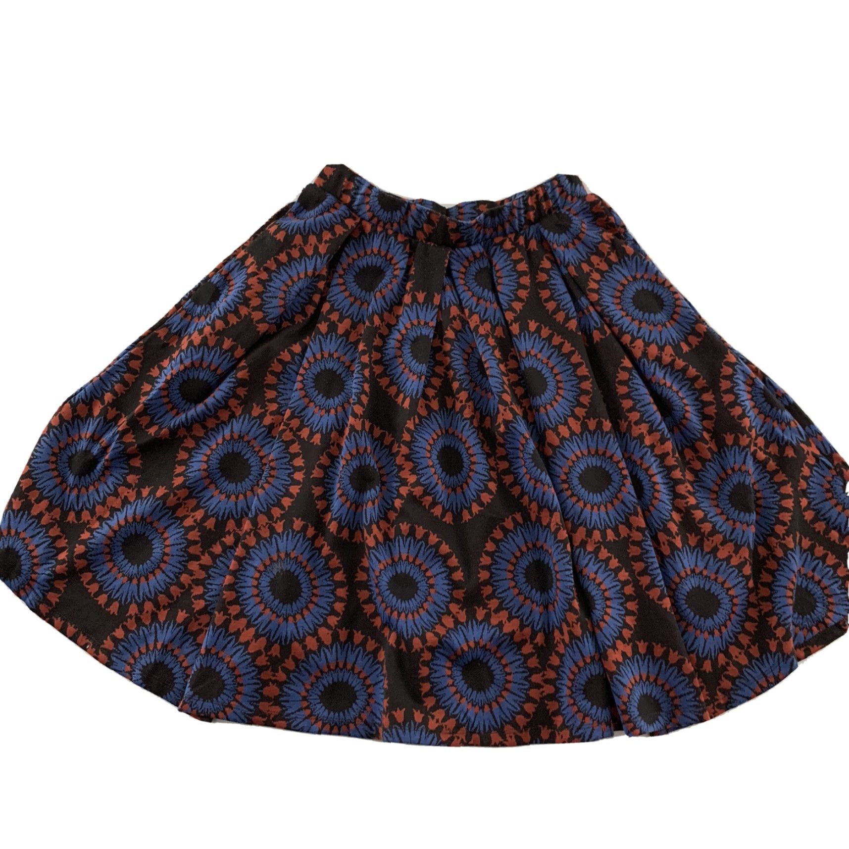 Vintage LuLaRoe Floral Print Short Pleated Skirt XS Women's Red Blue Plum Purple Skirt Cute Floral Pleated Women XS LuLaRoe Size 26" / US 2 / IT 38 - 2 Thumbnail