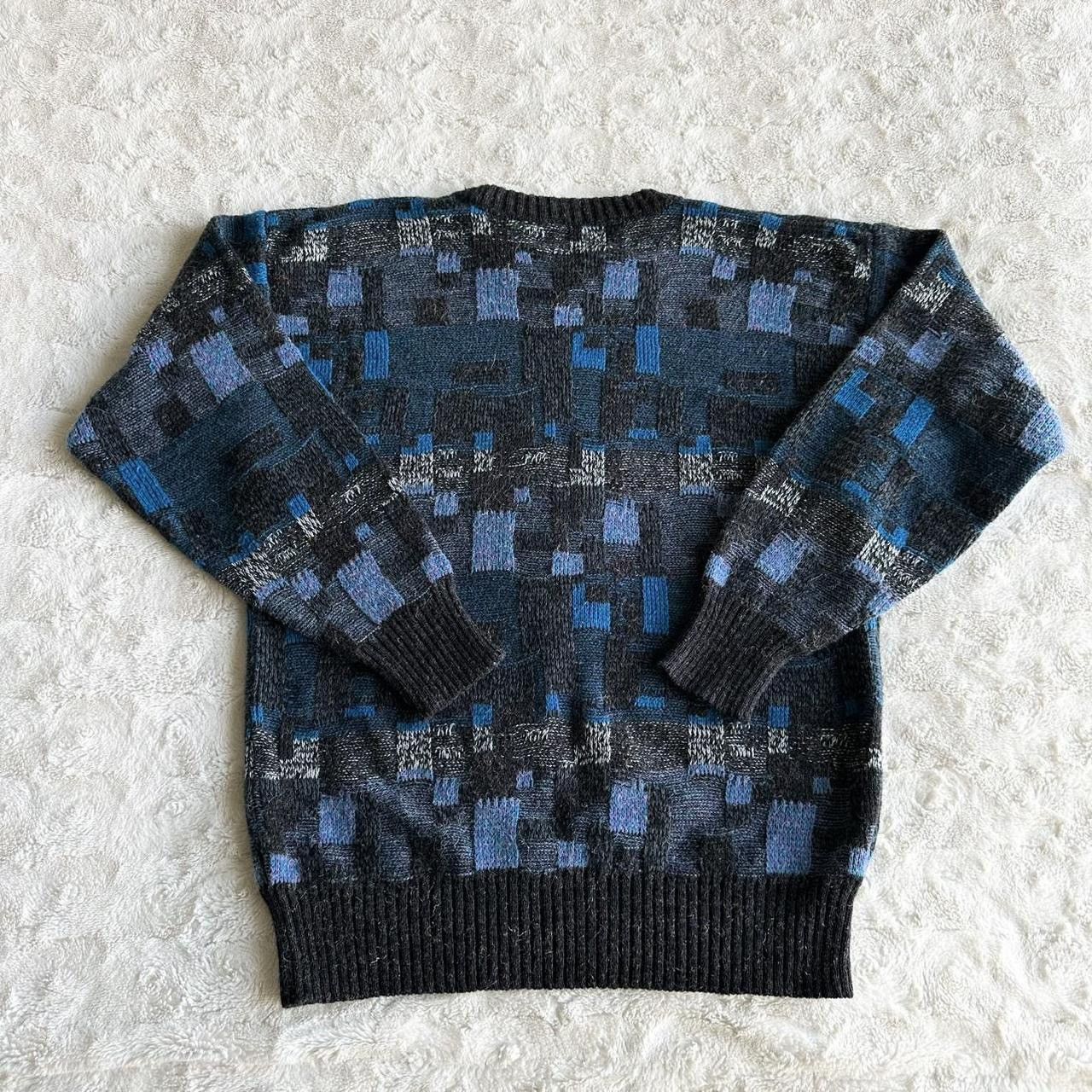 Other Vintage Michael Gerald Sweater Mens Medium Blue Grandpa 90s Size US M / EU 48-50 / 2 - 2 Thumbnail
