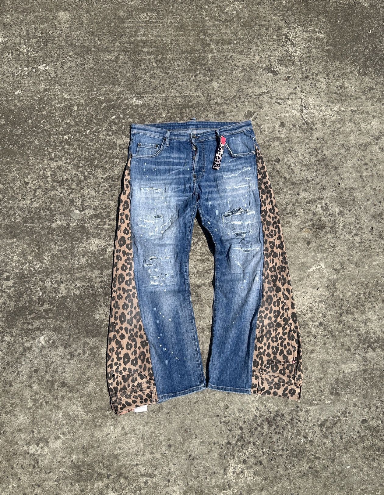 Dsquared2 Y2K Dsquared2 Custom Baggy Jeans Leopard Casual L Rare USA Size US 34 / EU 50 - 2 Thumbnail