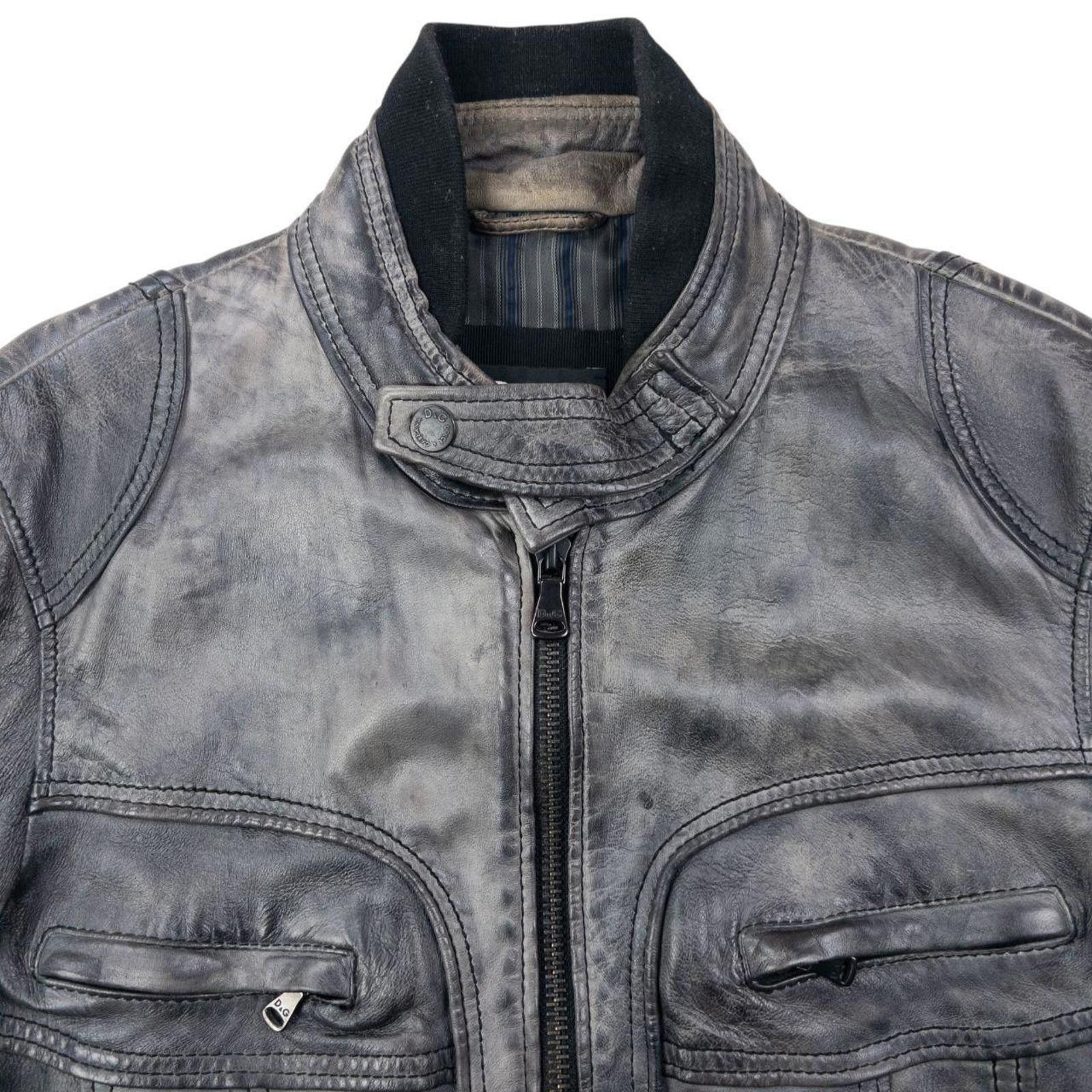 Dolce & Gabbana Vintage Dolce & Gabbana Lamb Leather Biker Jacket Size M Size US M / EU 48-50 / 2 - 3 Thumbnail