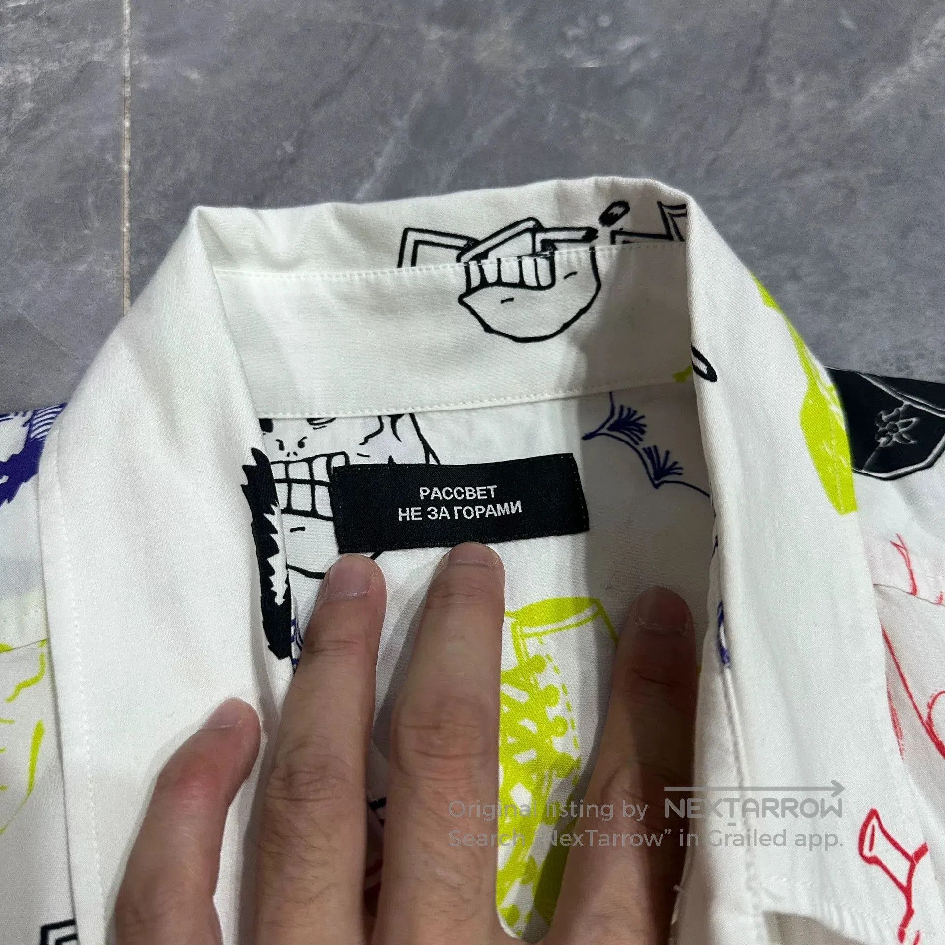 PACCBET Paccbet Gosha Graffiti White Long. Size US L / EU 52-54 / 3 - 5 Thumbnail