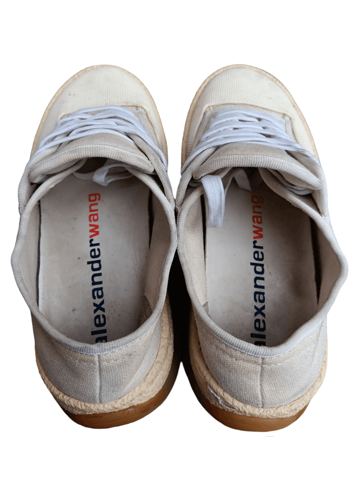 Alexander Wang × Designer × Japanese Brand ALEXANDER WANG A1 WHITE CANVAS LOW TOP SNEAKER Size US 6 / IT 36 - 2 Thumbnail
