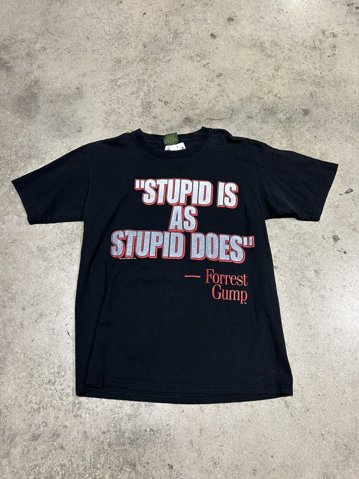 Vintage Forest Gump Stupid Is As Stupid Does Tee Size US XL / EU 56 / 4 - 1 Preview