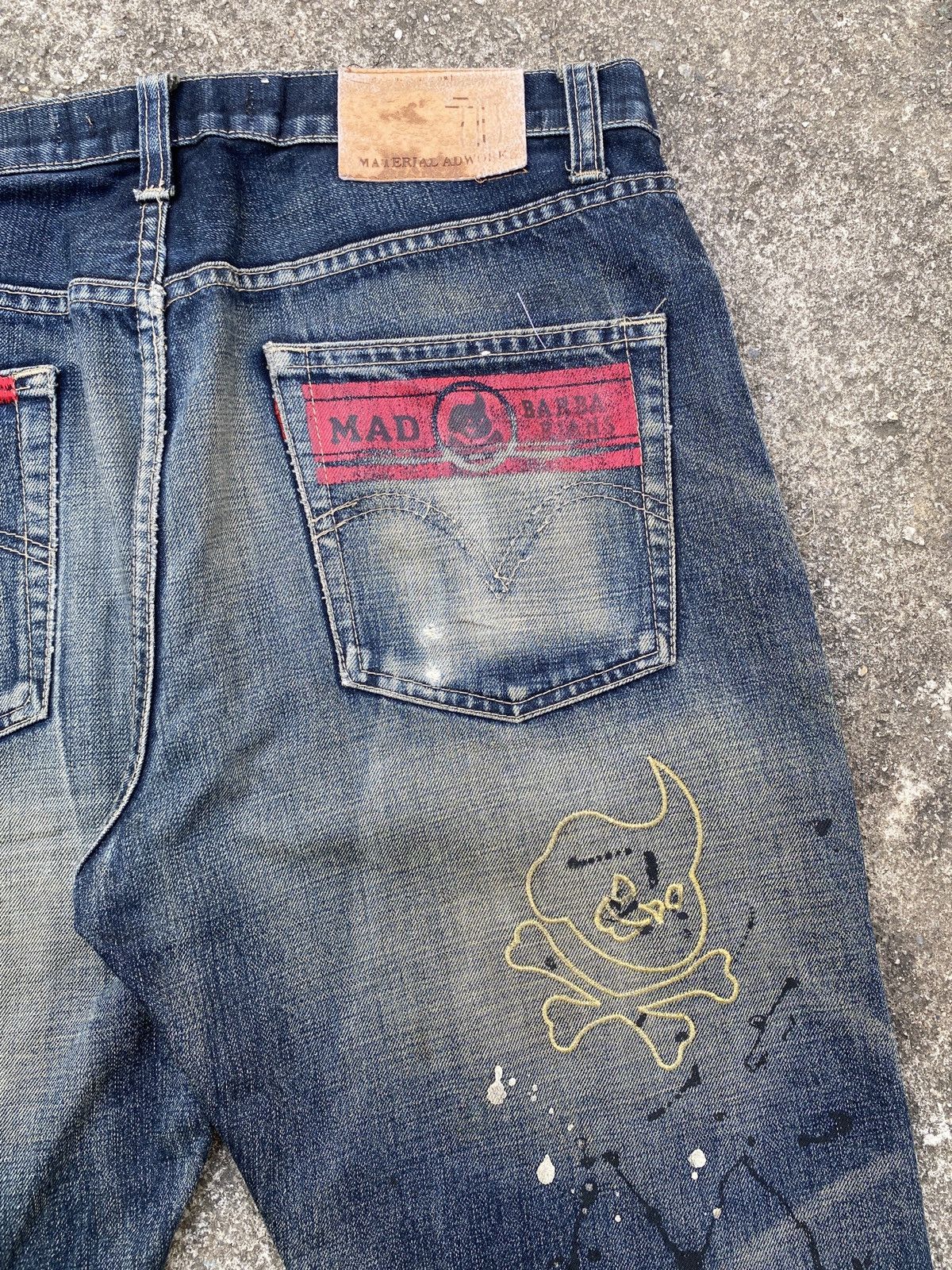 Barbarian × Levi's × Levi's Vintage Clothing Levi’s x Mad Barbarians Distressed Splatter Design Denim Size US 34 / EU 50 - 16 Thumbnail
