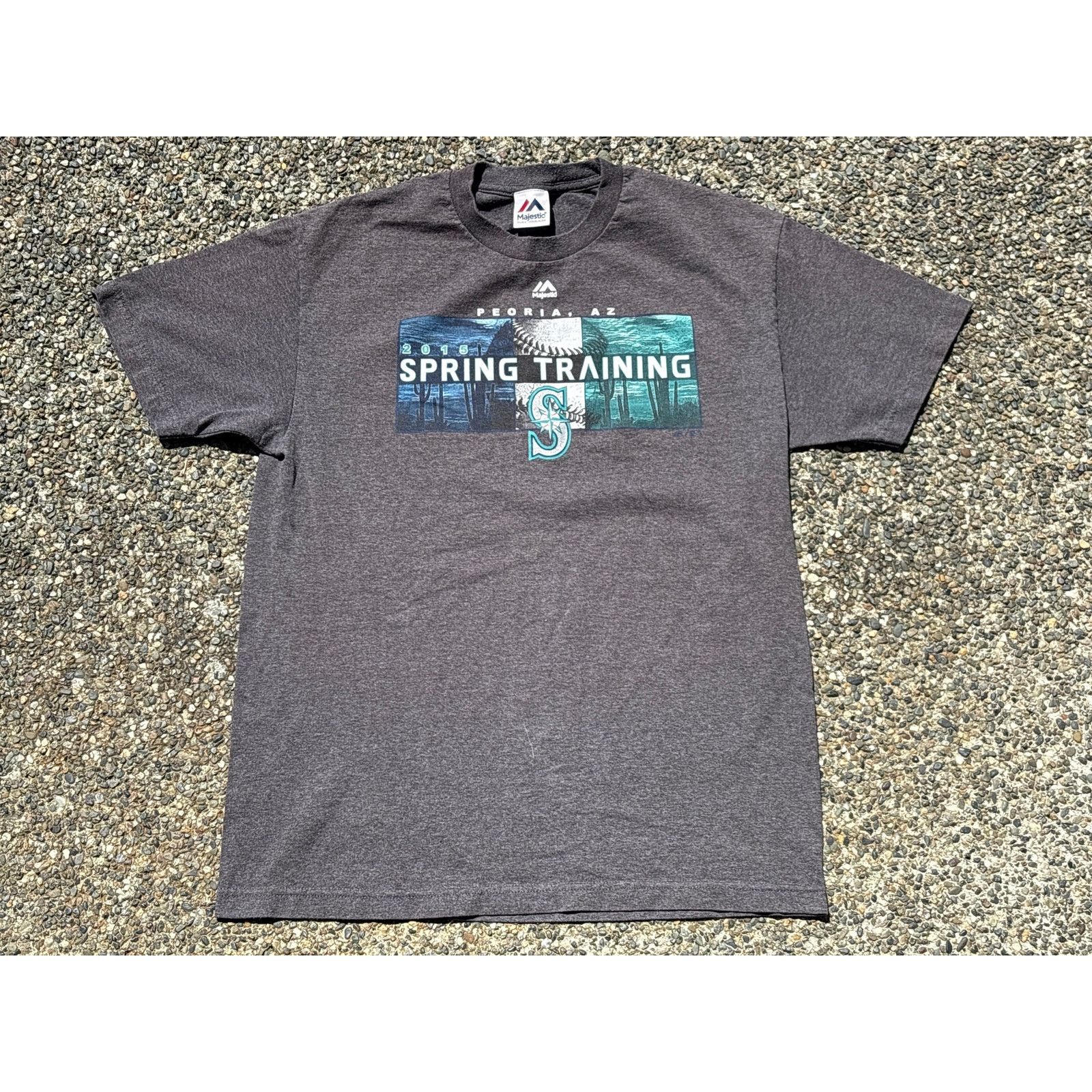 Majestic Seattle Mariners Spring Training 2015 Majestic grey L shirt Size US L / EU 52-54 / 3 - 1 Thumbnail