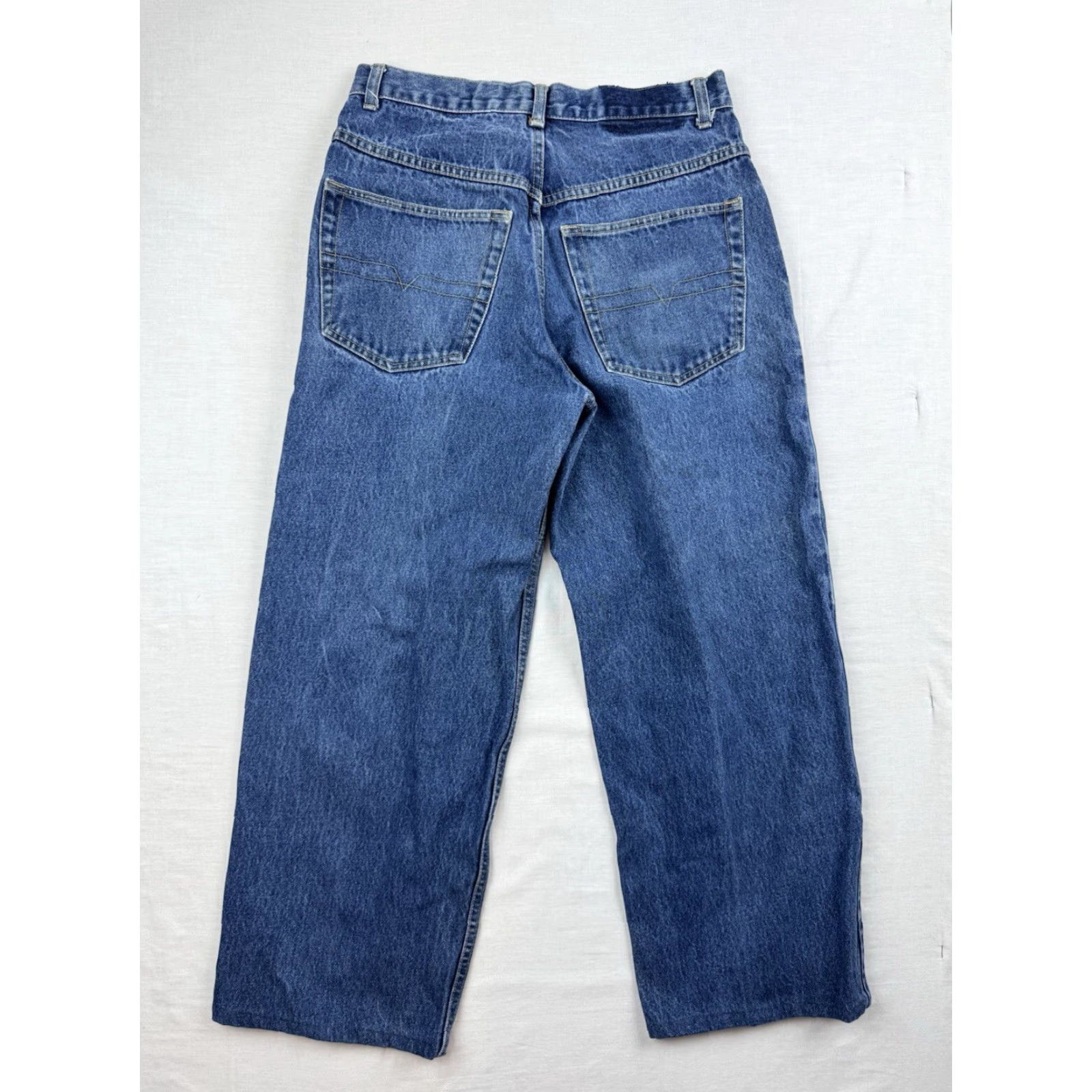 VIBE VINTAGE Vibes Baggy Jeans Men 32x27 Blue Relaxed Fit 90s Grunge Y2K Hip Hop Skate Style Size US 32 / EU 48 - 2 Thumbnail