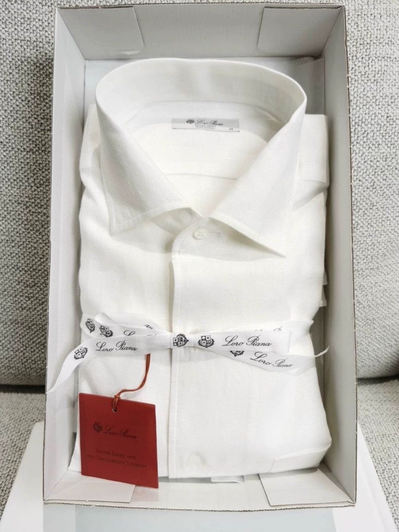 Loro Piana LORO PIANA Men's linen shirts Size US XS / EU 42 / 0 - 1 Thumbnail
