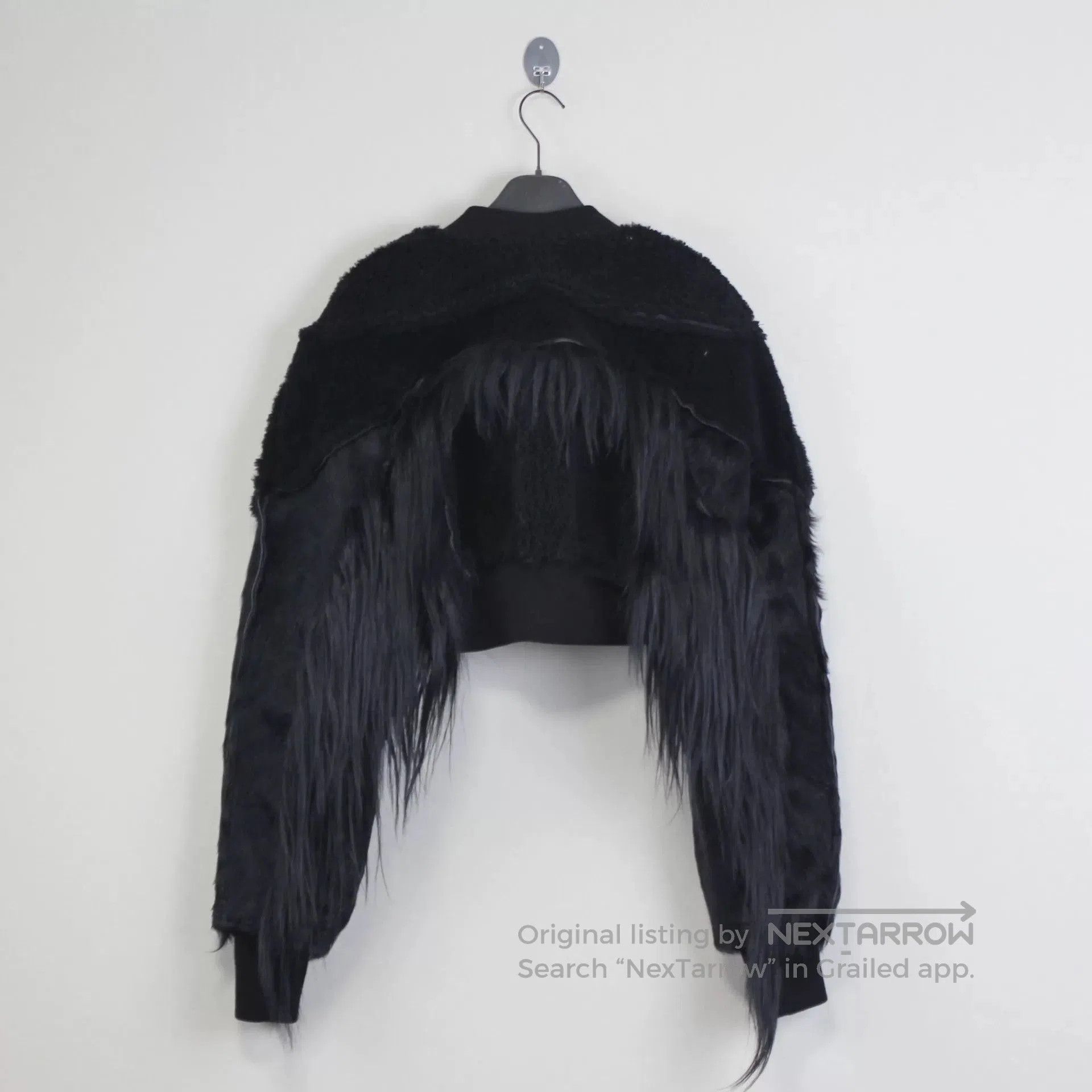 Rick Owens Rick Owens Black Mixed Material Jacket. Size US XXS / EU 40 - 3 Thumbnail