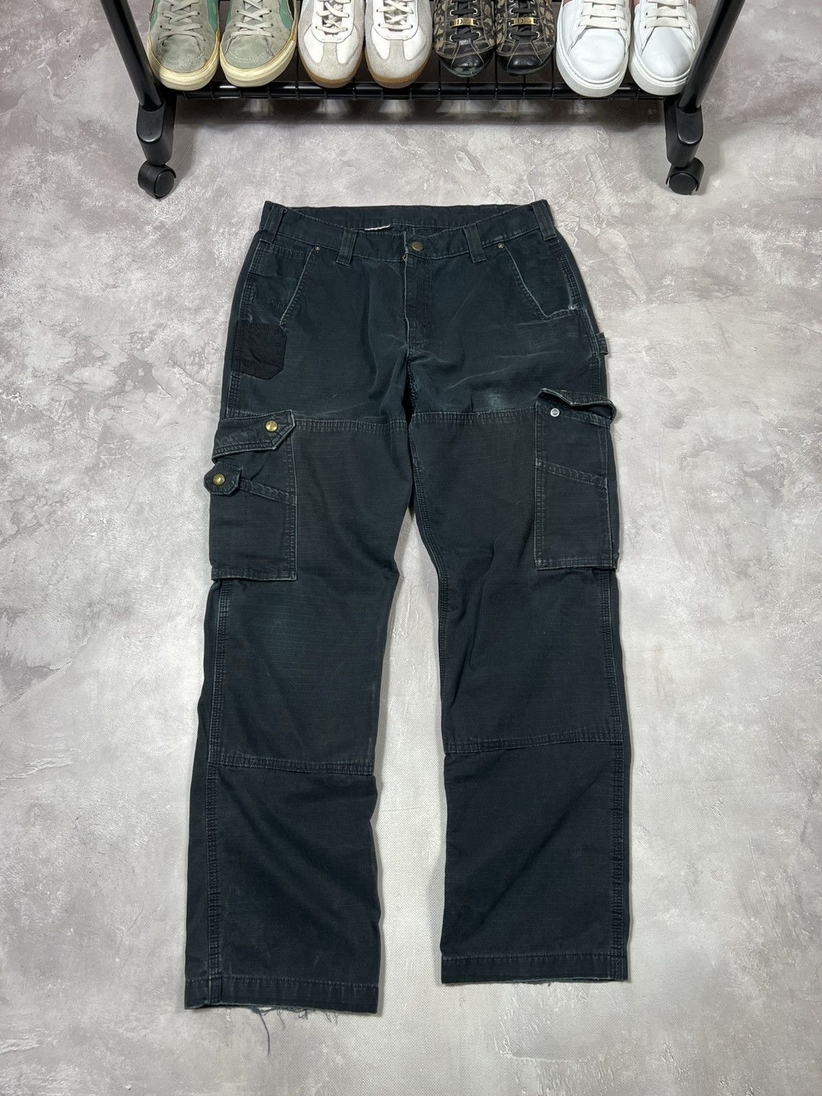 Vintage Carhartt Distressed Workwear Baggy Cargo Pants