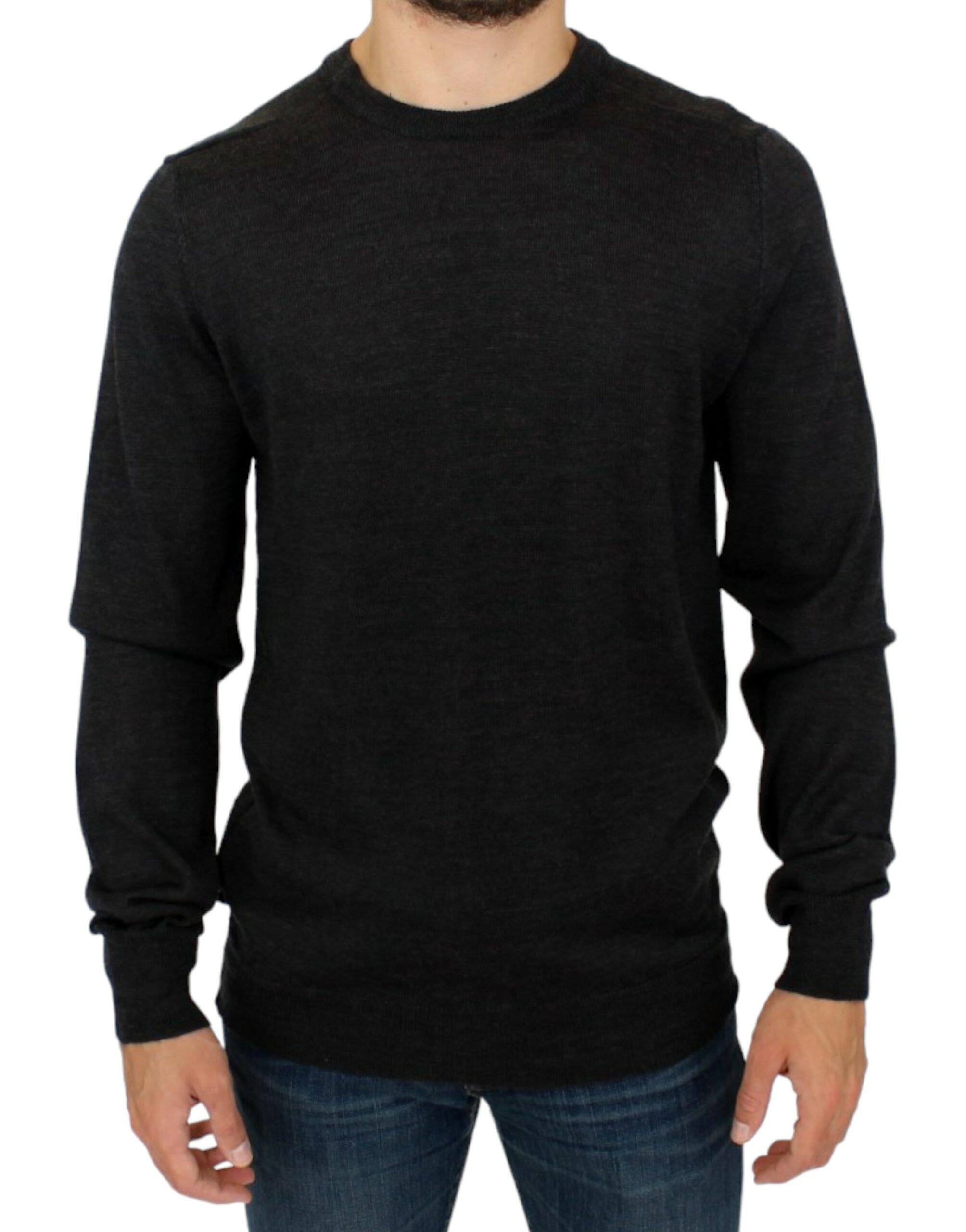 Costume National Elegant Gray Crewneck Sweater Men's Pullover Size US M / EU 48-50 / 2 - 1 Thumbnail