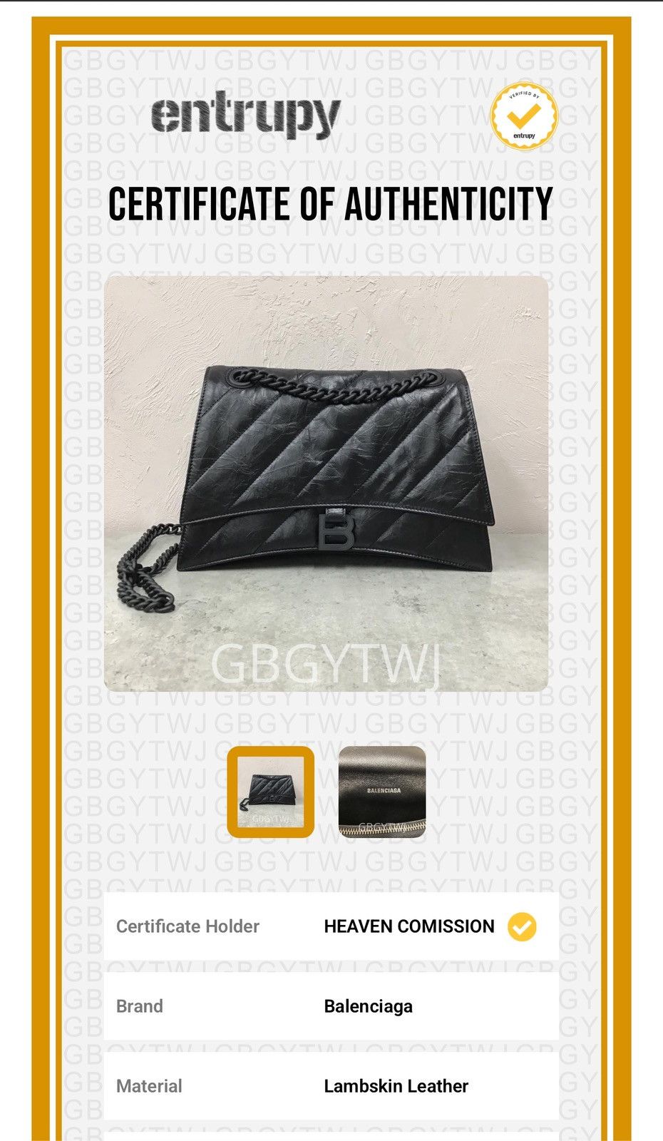 Balenciaga BALENCIAGA Crush Chain Bag Medium Size ONE SIZE - 11 Thumbnail
