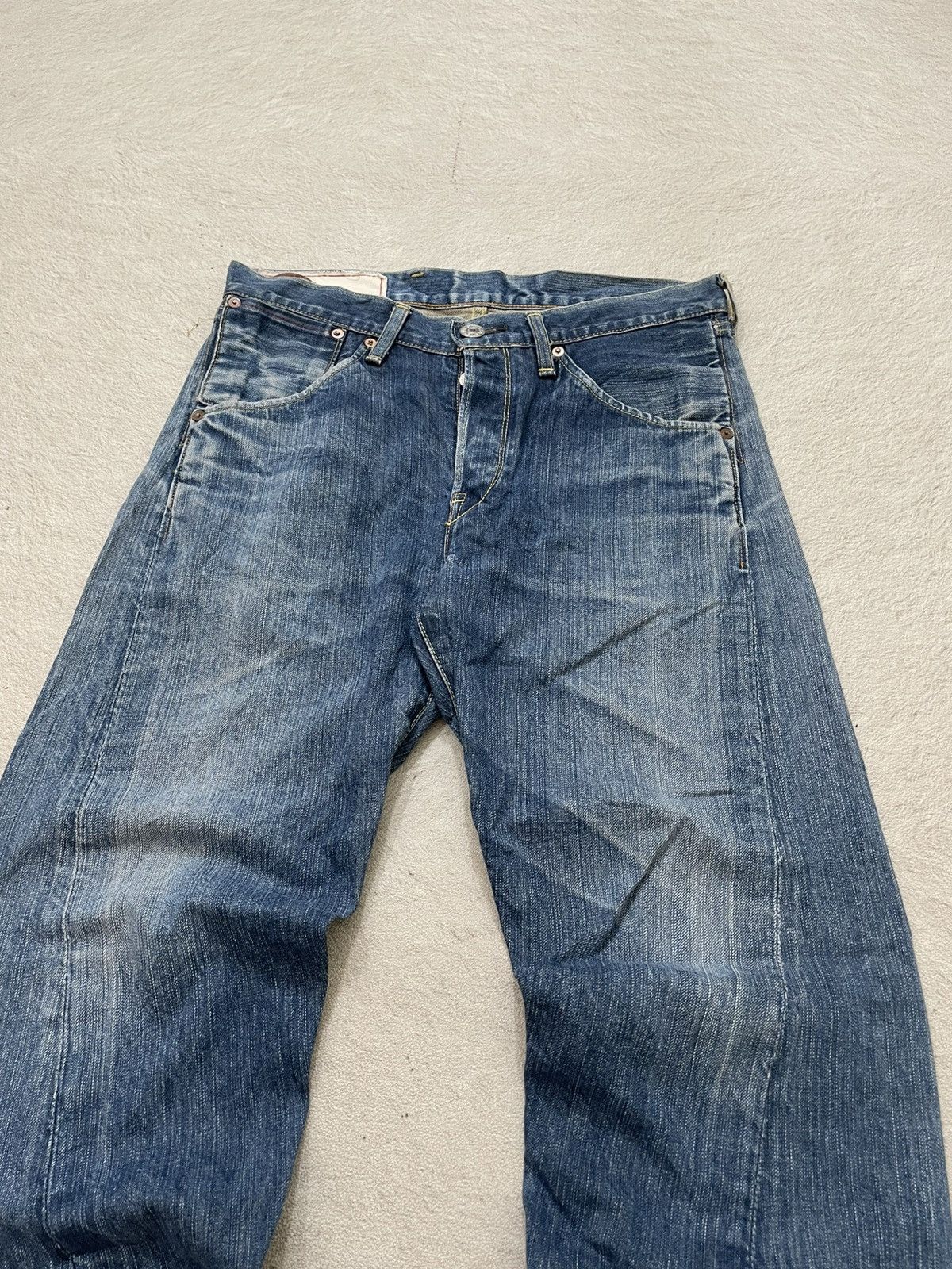 Levi's 2000s Levis 501 Distressed Denim Washed Jeans Loose Fit Y2K Size US 31 - 2 Thumbnail