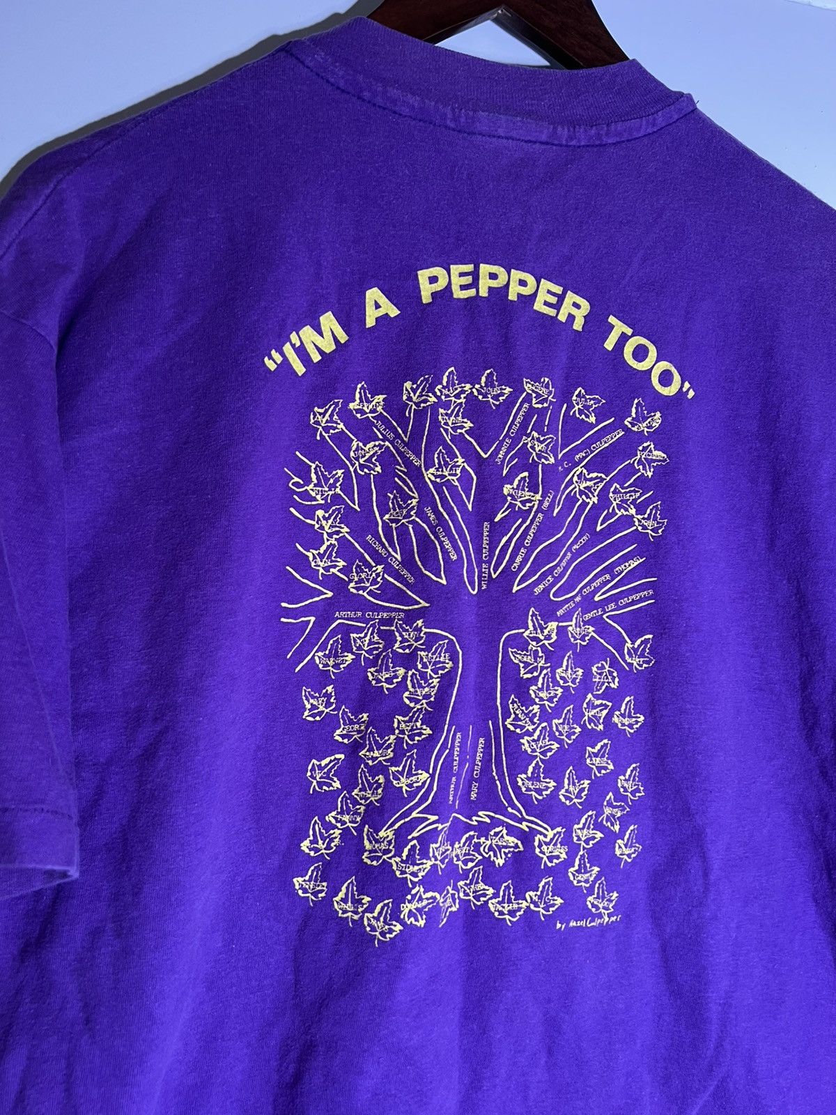 Vintage 90's VTG Vintage Pepper Family Tree Retro Obscure Indie Tee Size US L / EU 52-54 / 3 - 3 Thumbnail