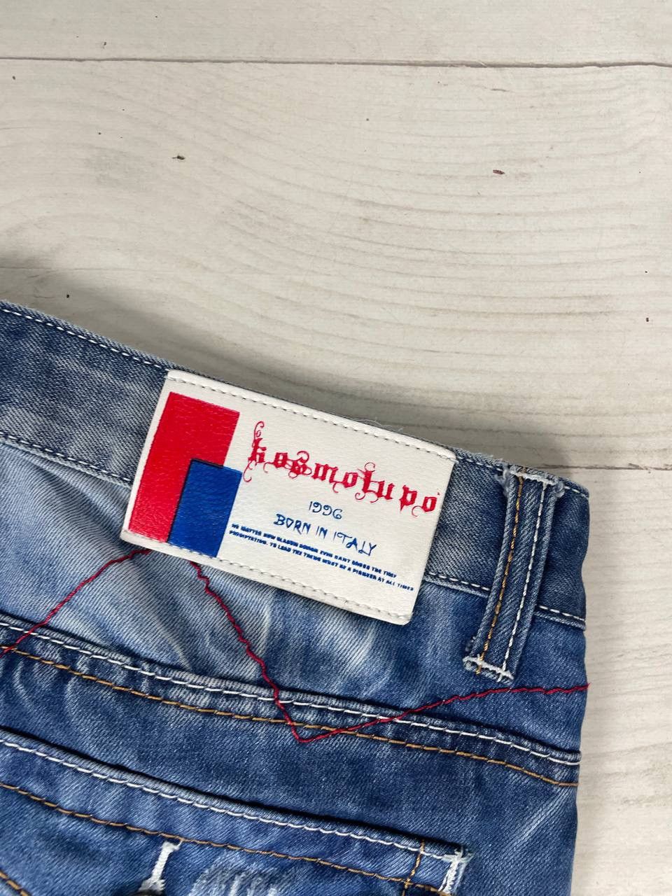 Japanese Brand Kosmo Lupo Denim Jeans Patchwork Multipockets Y2K Size US 36 / EU 52 - 18 Thumbnail