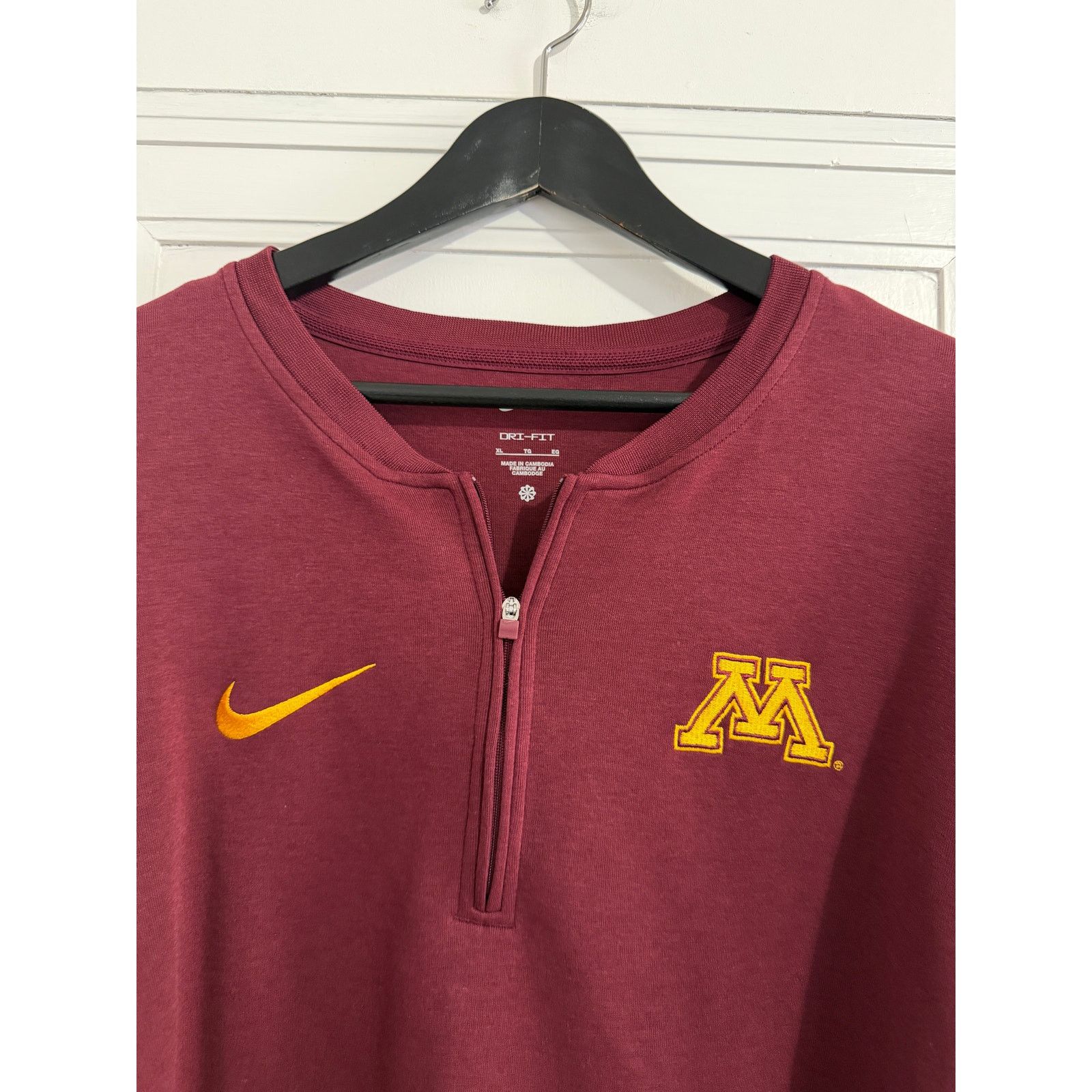 Nike Minnesota Gophers Maroon Nike Dri-Fit 1/4-Zip Size XL Size US XL / EU 56 / 4 - 2 Thumbnail