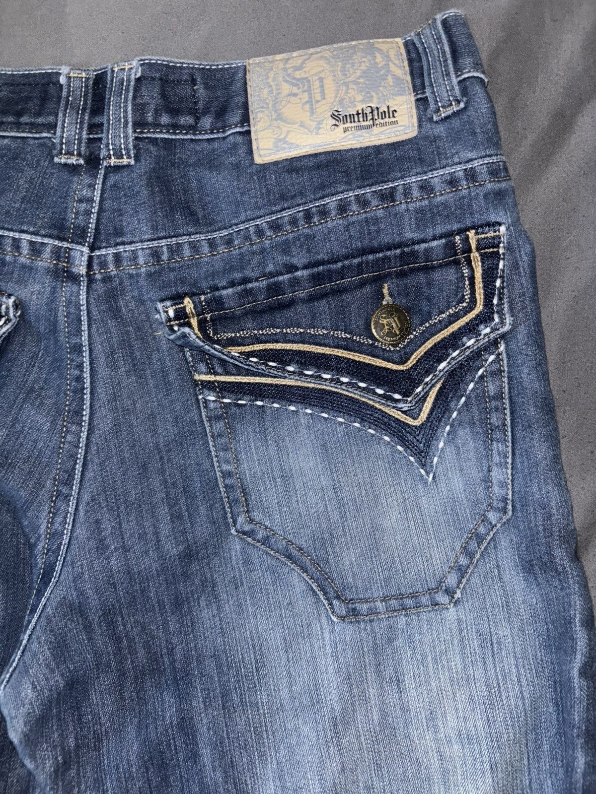 Southpole Southpole Premium Edition Flared Embroidered Denim Size US 36 / EU 52 - 1 Thumbnail