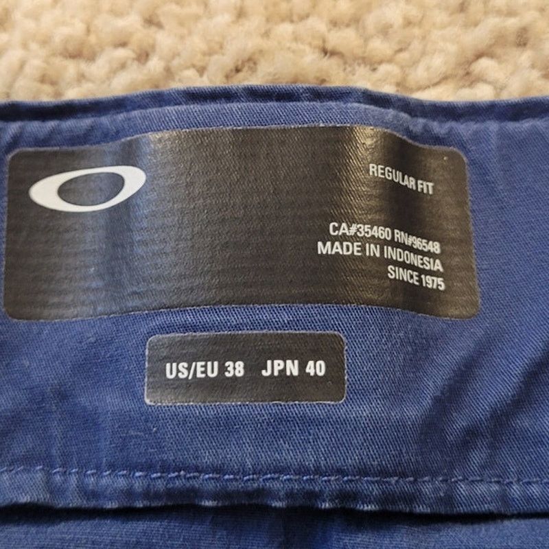 Oakley Oakley Performance Stretch Shorts 36 Blue Lightweight Size US 36 / EU 52 - 5 Thumbnail