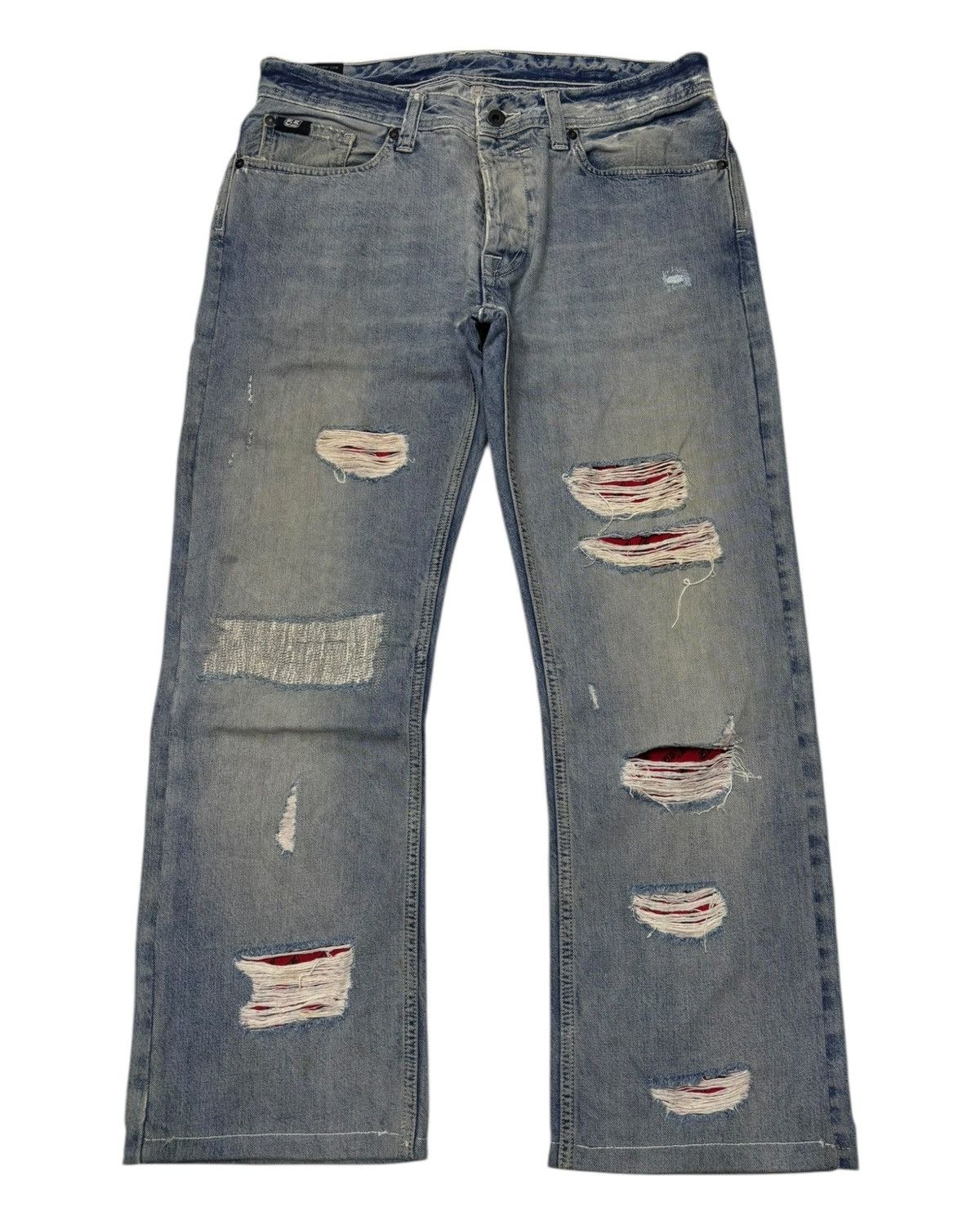 55 Dsl × 55dsl × Diesel ?VINTAGE 55DSL DISTRESSED DENIM JEANS 