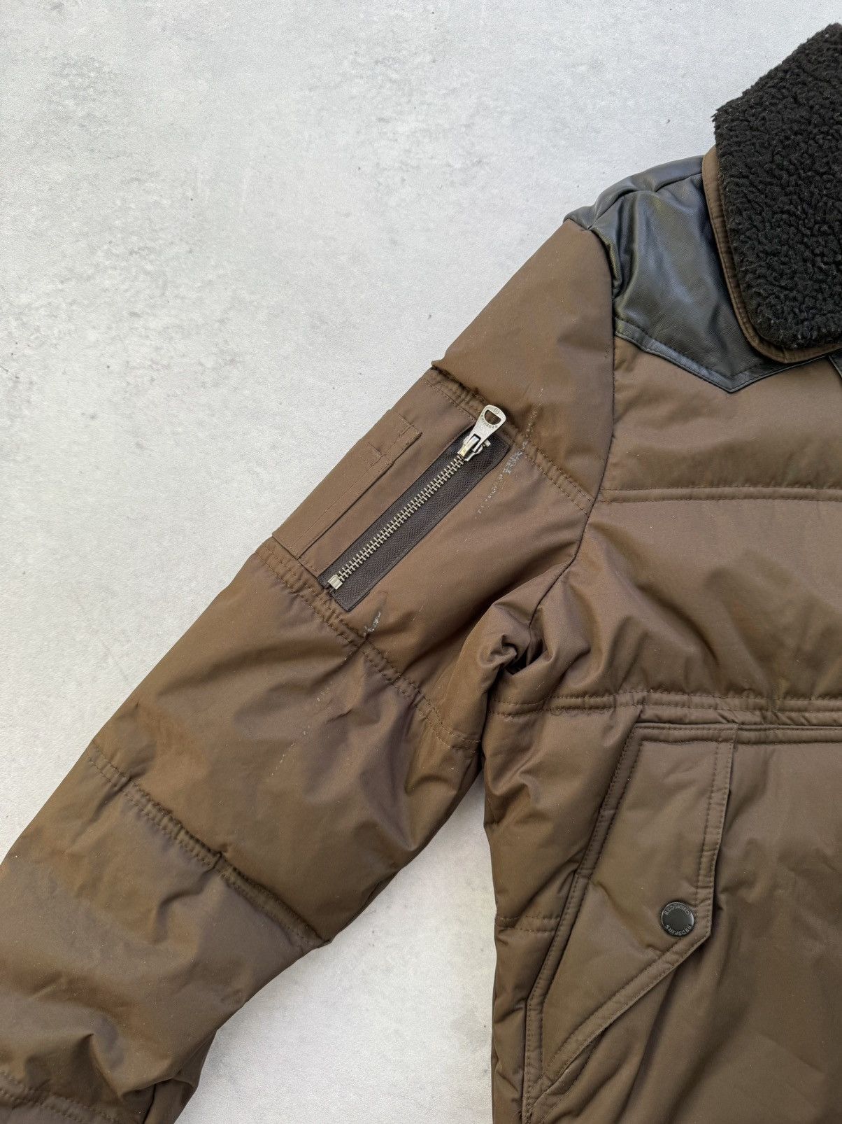 Other REDSKINS Jacket Mens S Brown Nylon CWU Fur Flight Size US S / EU 44-46 / 1 - 10 Thumbnail