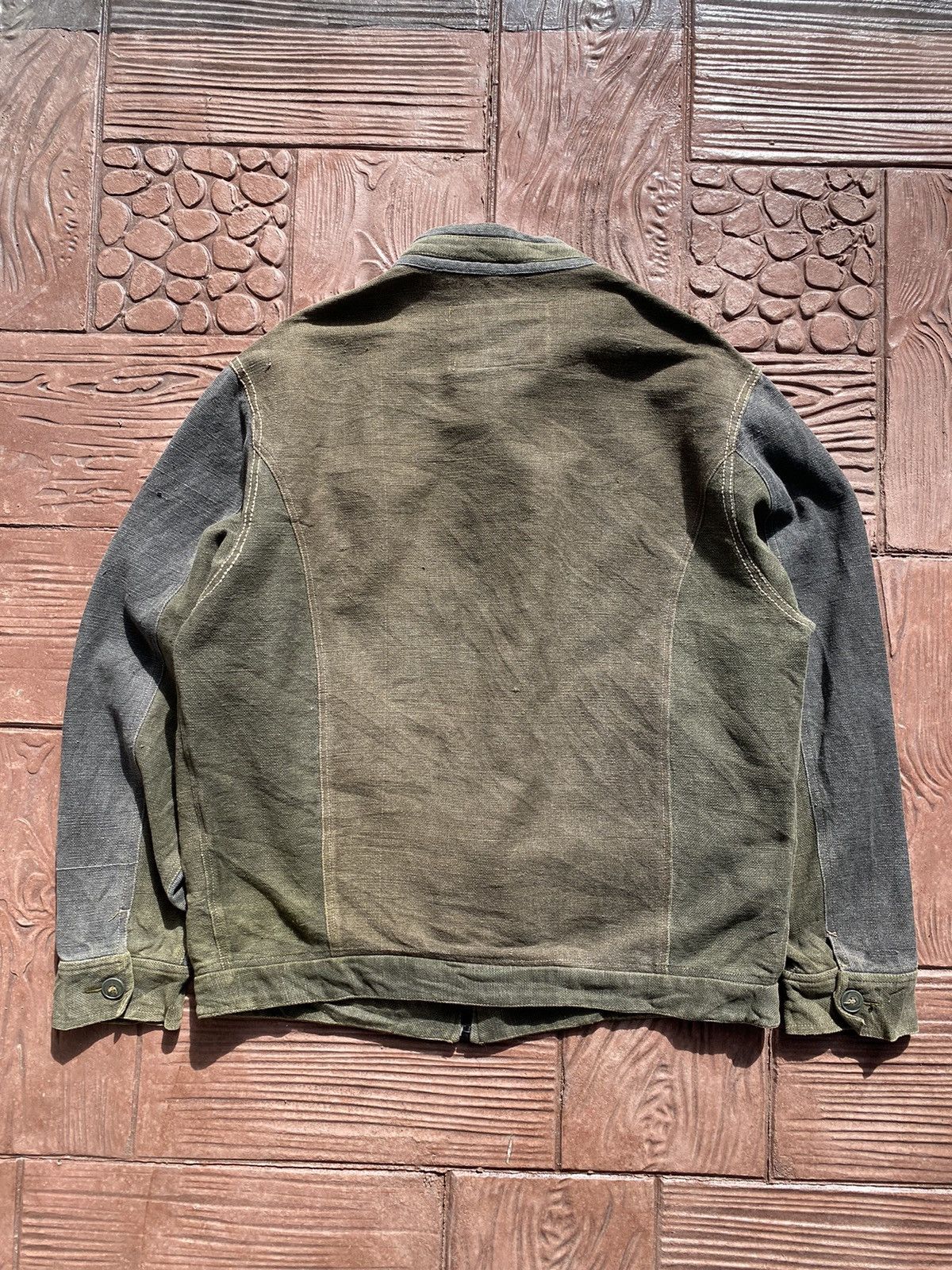 atmos 🔥Rare ATMOSPHERE Denim Reconstructed Jacket Like Kapital Size US XL / EU 56 / 4 - 18 Thumbnail