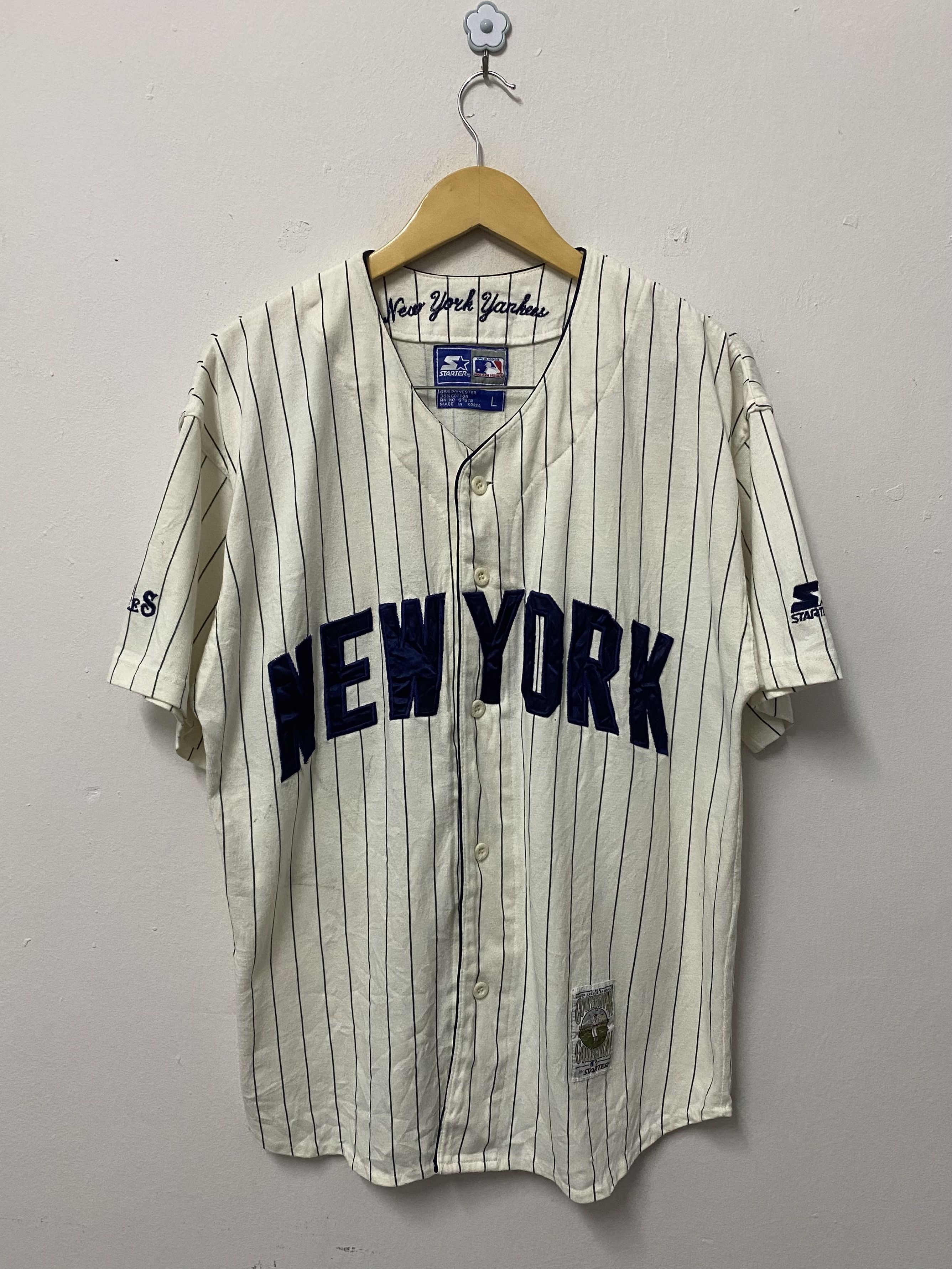 Starter Vintage Starter x New York Yankees V-Neck Shirts Size US L / EU 52-54 / 3 - 1 Thumbnail