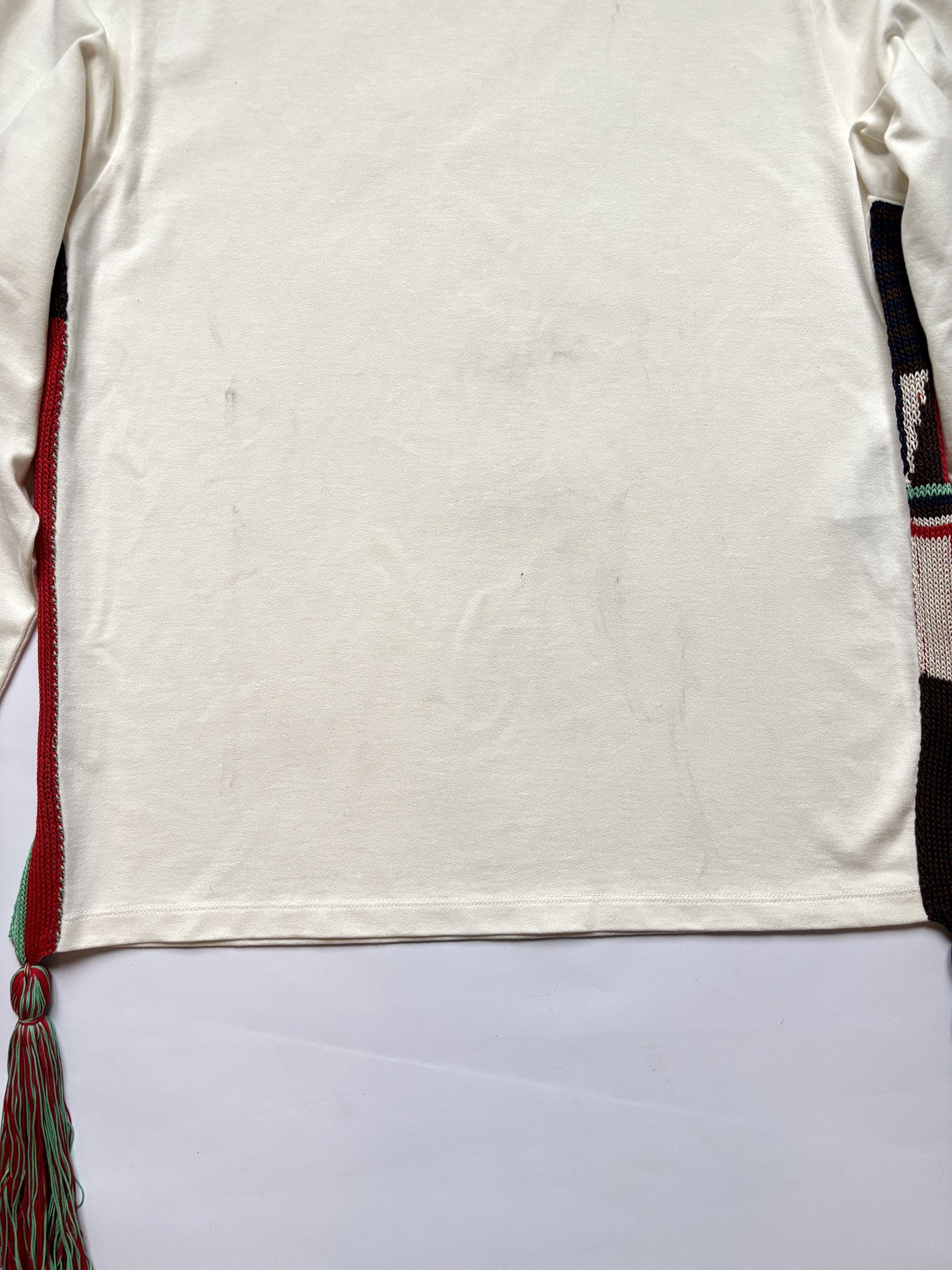 Jil Sander ⚡️QUICK SALE⚡️2019 Jil Sander Cream Top with Woven Tassels Size US L / EU 52-54 / 3 - 6 Thumbnail