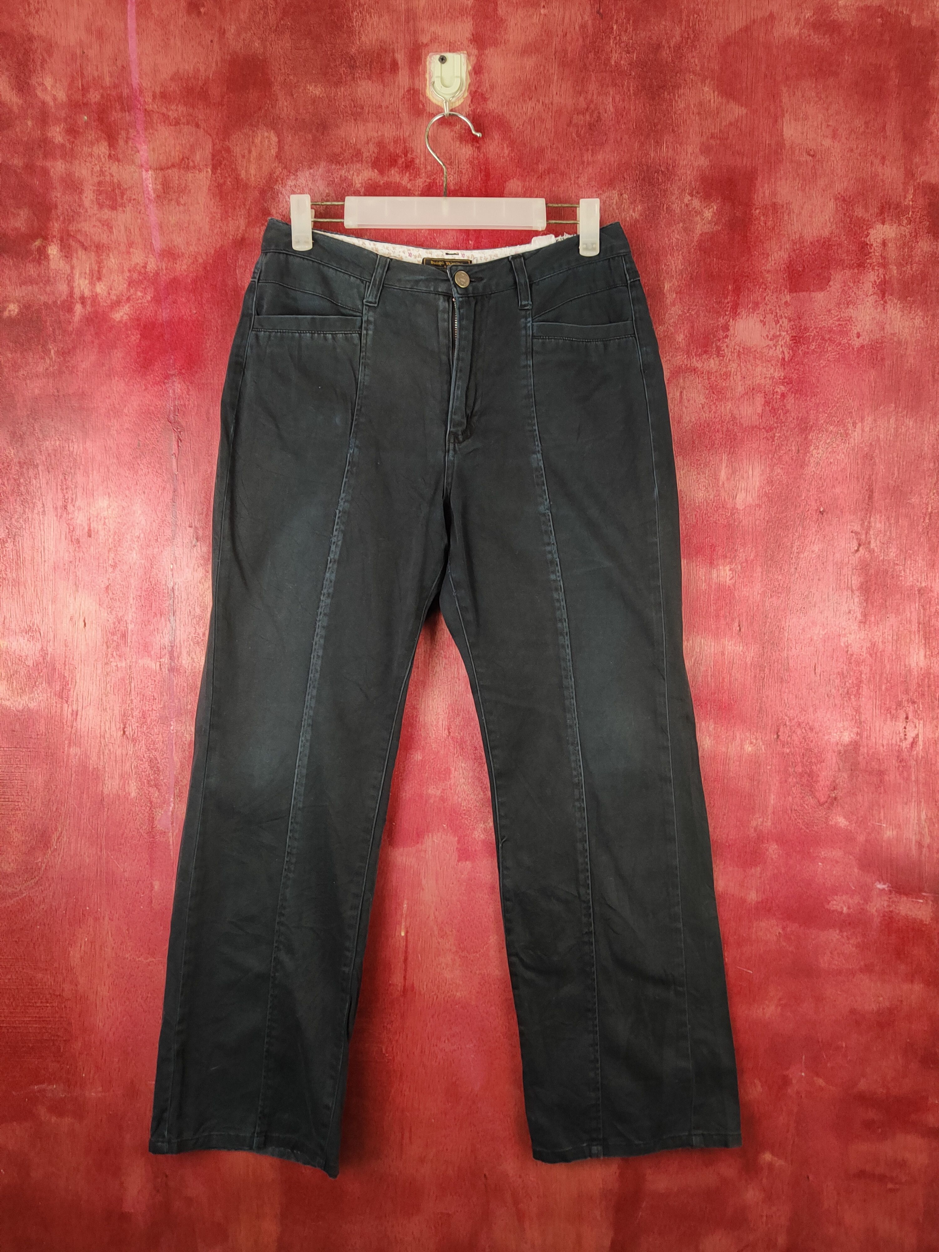 Japanese Brand Rudolph Valentino Dark Blue Multipocket Casual Pants #S1757 Size 28" / US 6 / IT 42 - 1 Thumbnail