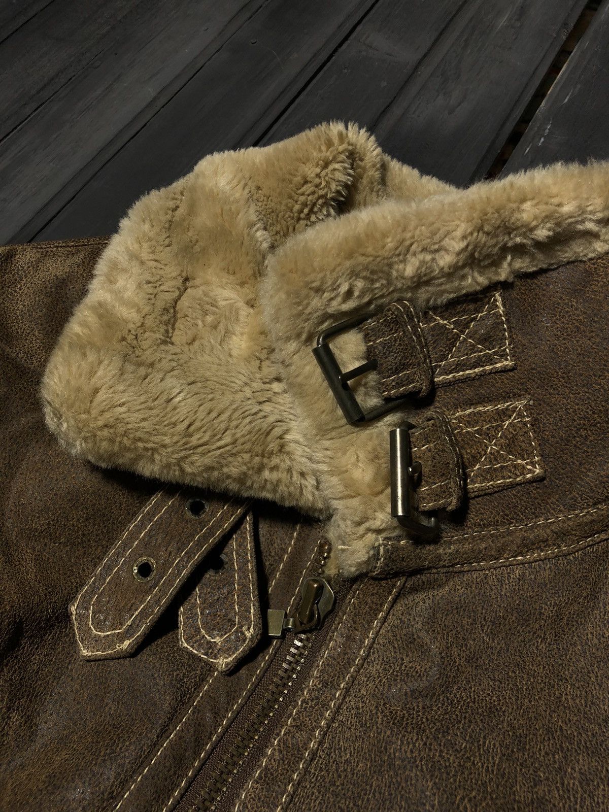 Japanese Brand VTG Avant Garde If Six Was Nine Style Fur Leather Jacket Size US L / EU 52-54 / 3 - 4 Thumbnail