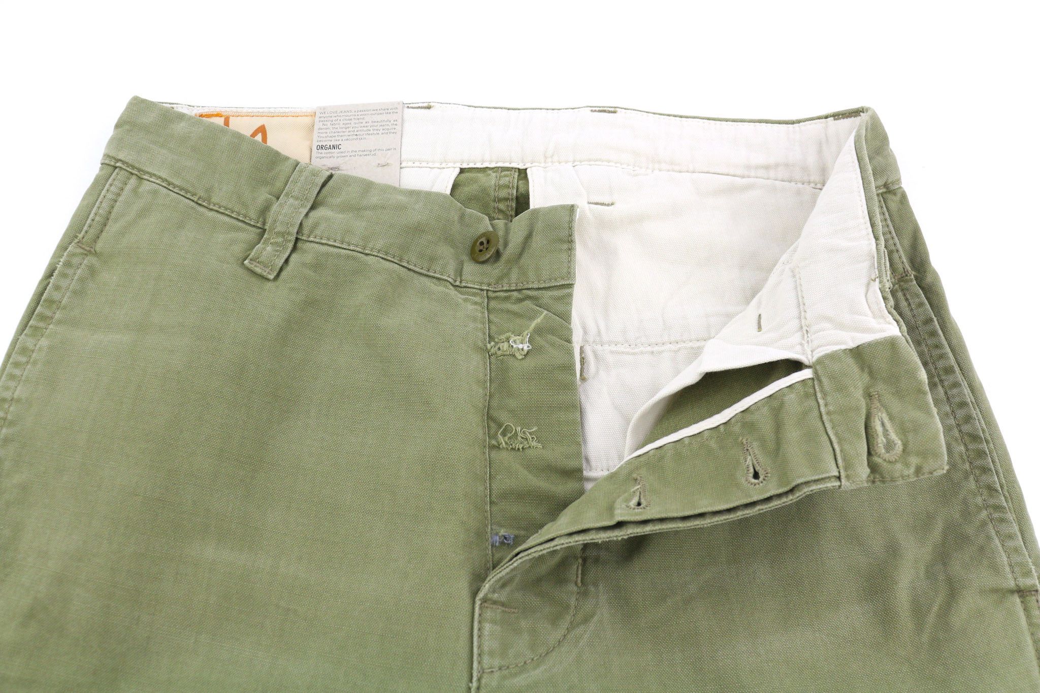 Nudie Jeans LOOSE ALVAR W28/L32 Beech Green Washed Jeans 82576 Size US 28 / EU 44 - 4 Thumbnail