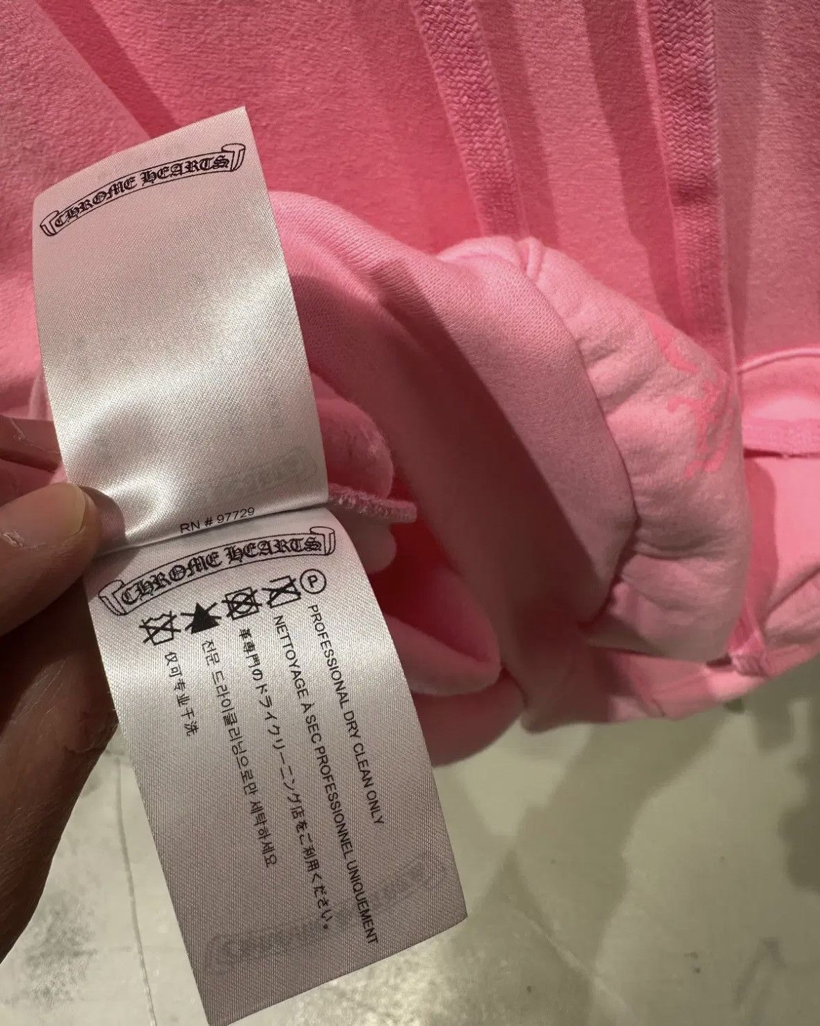 Chrome Hearts Chrome Hearts USA Script Logo Pink Hoodie Size US L / EU 52-54 / 3 - 7 Thumbnail