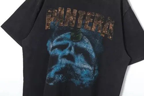 Vintage PANTERA Band Retro Graphic Printed Cotton Tshirt Size US XL / EU 56 / 4 - 3 Thumbnail