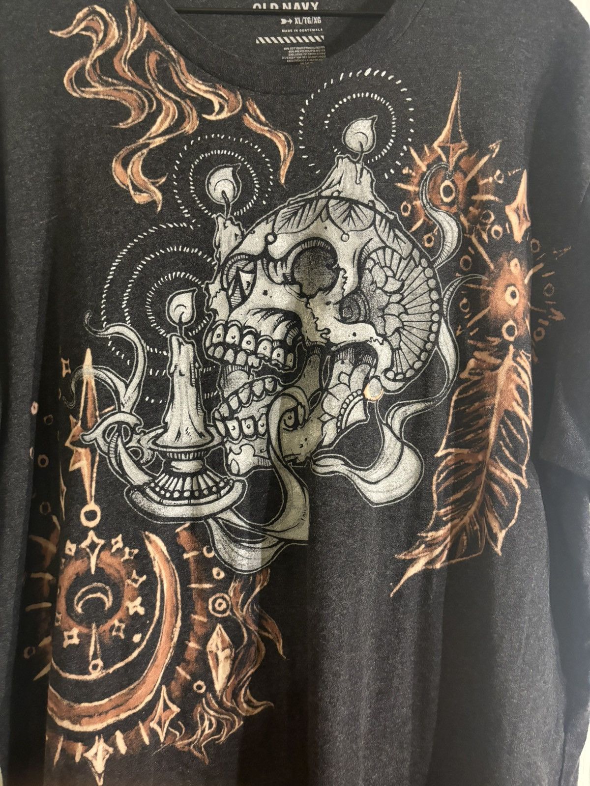 Handmade × Old Navy “Sorcery” -Hand-Bleach-Painted T-Shirt Size US XL / EU 56 / 4 - 1 Thumbnail