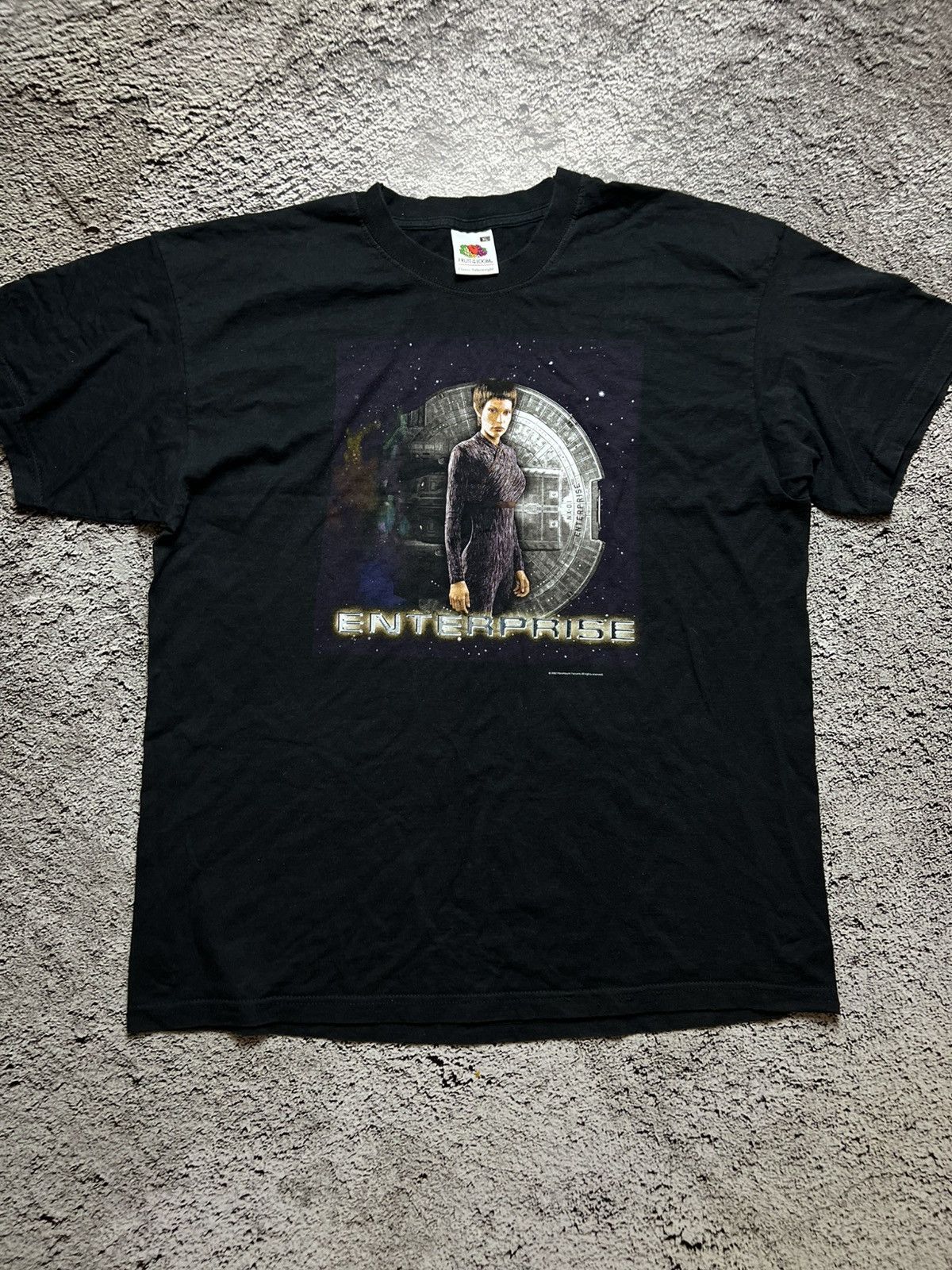 Fruit Of The Loom 2002 paramount pictures star trek enterprise tee Size US XL / EU 56 / 4 - 1 Thumbnail