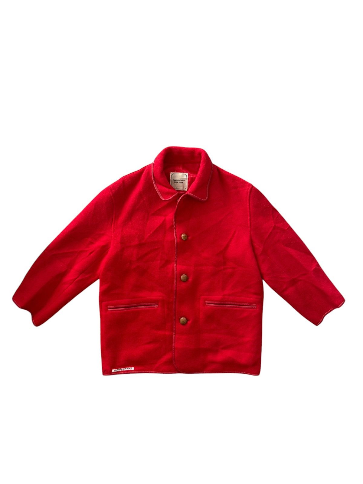 Mademoiselle Non Non Mademoiselle Non Non Jacket Leather Trim Issey Miyake Size L / US 10 / IT 46 - 2 Thumbnail