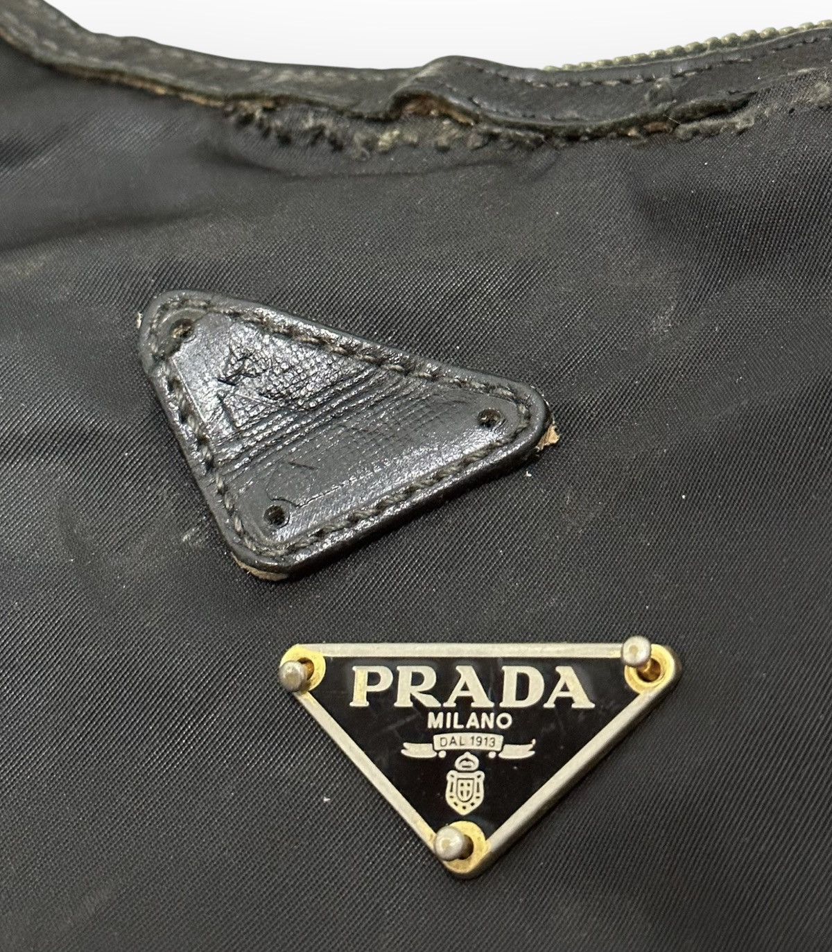 Designer Authentic Prada Logo Reworked into necklace choker Size ONE SIZE - 6 Thumbnail