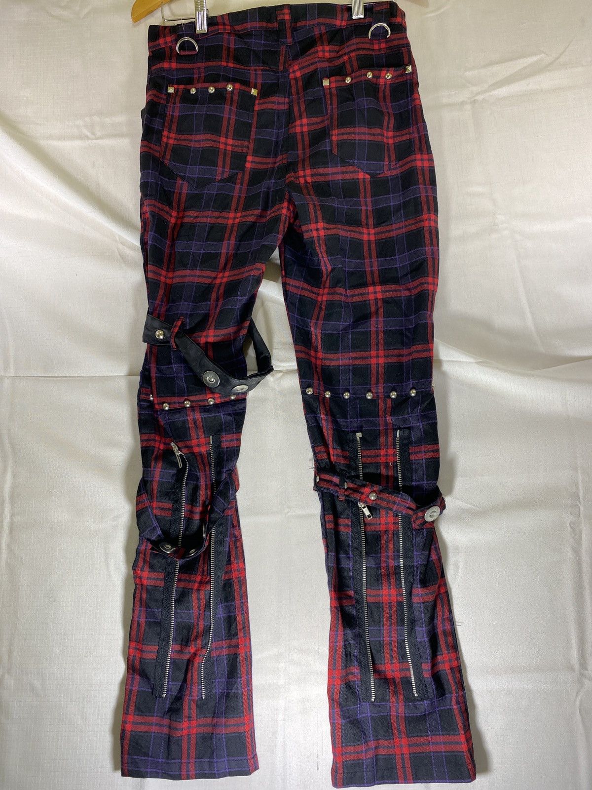 Sex Pot ReVeNGe punk checker bondage pants Size US 30 / EU 46 - 2 Thumbnail